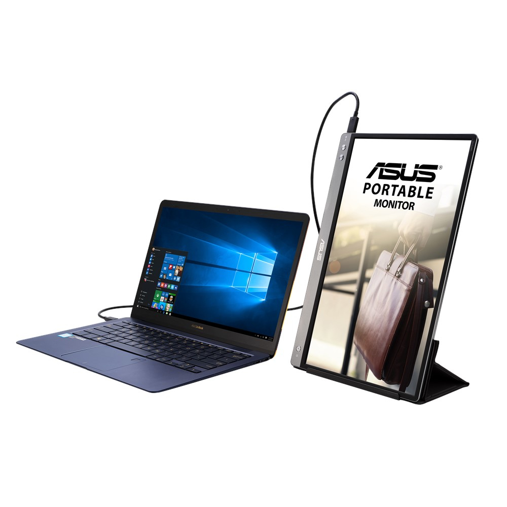 ASUS ZenScreen MB14AC, 14" FHD IPS, 60Hz, 5ms, 250nits, 1x USB-C m. DP