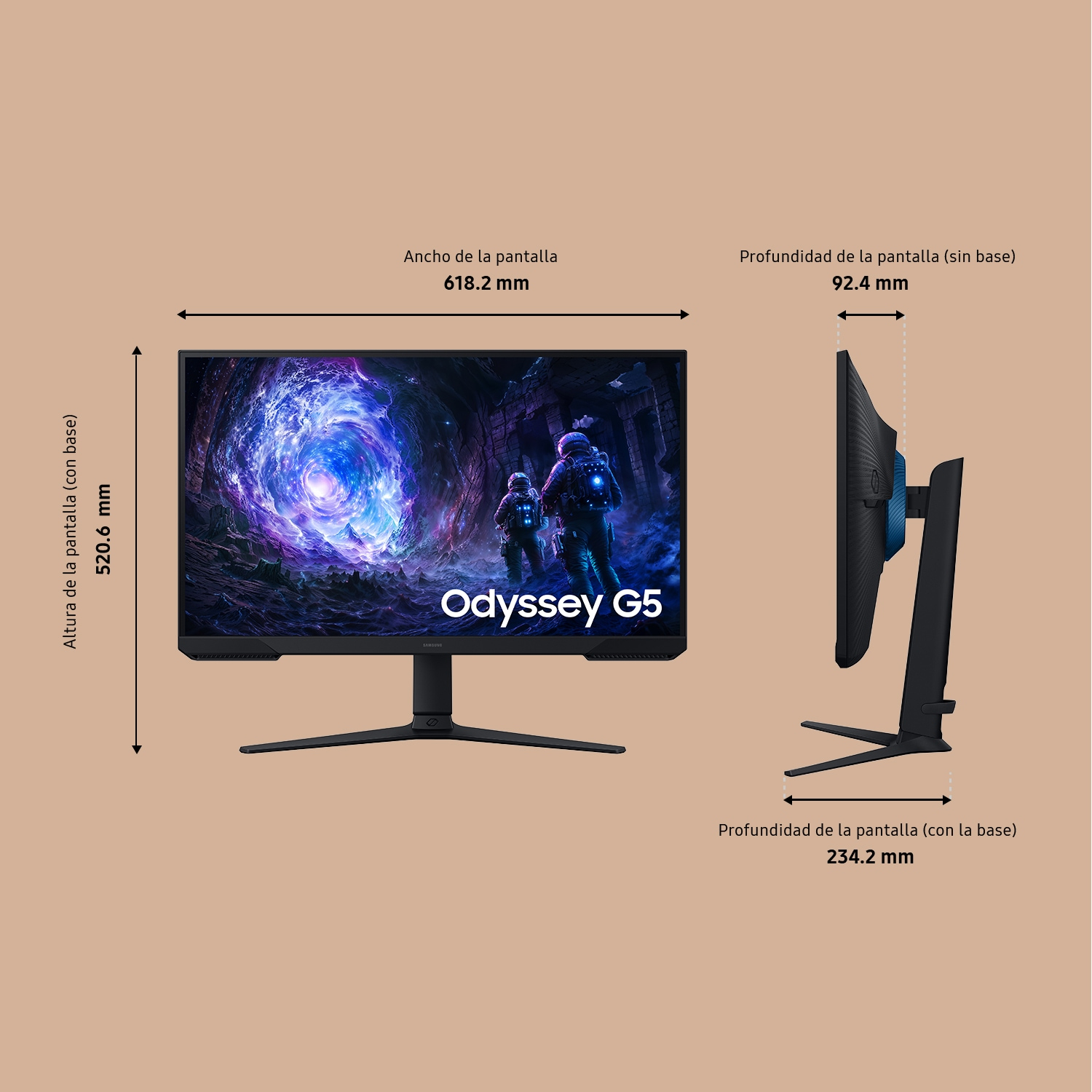 Samsung Odyssey G5 S27FG510EU - G5F1 Series - LED-Monitor - Gaming - 68.6 cm (27")