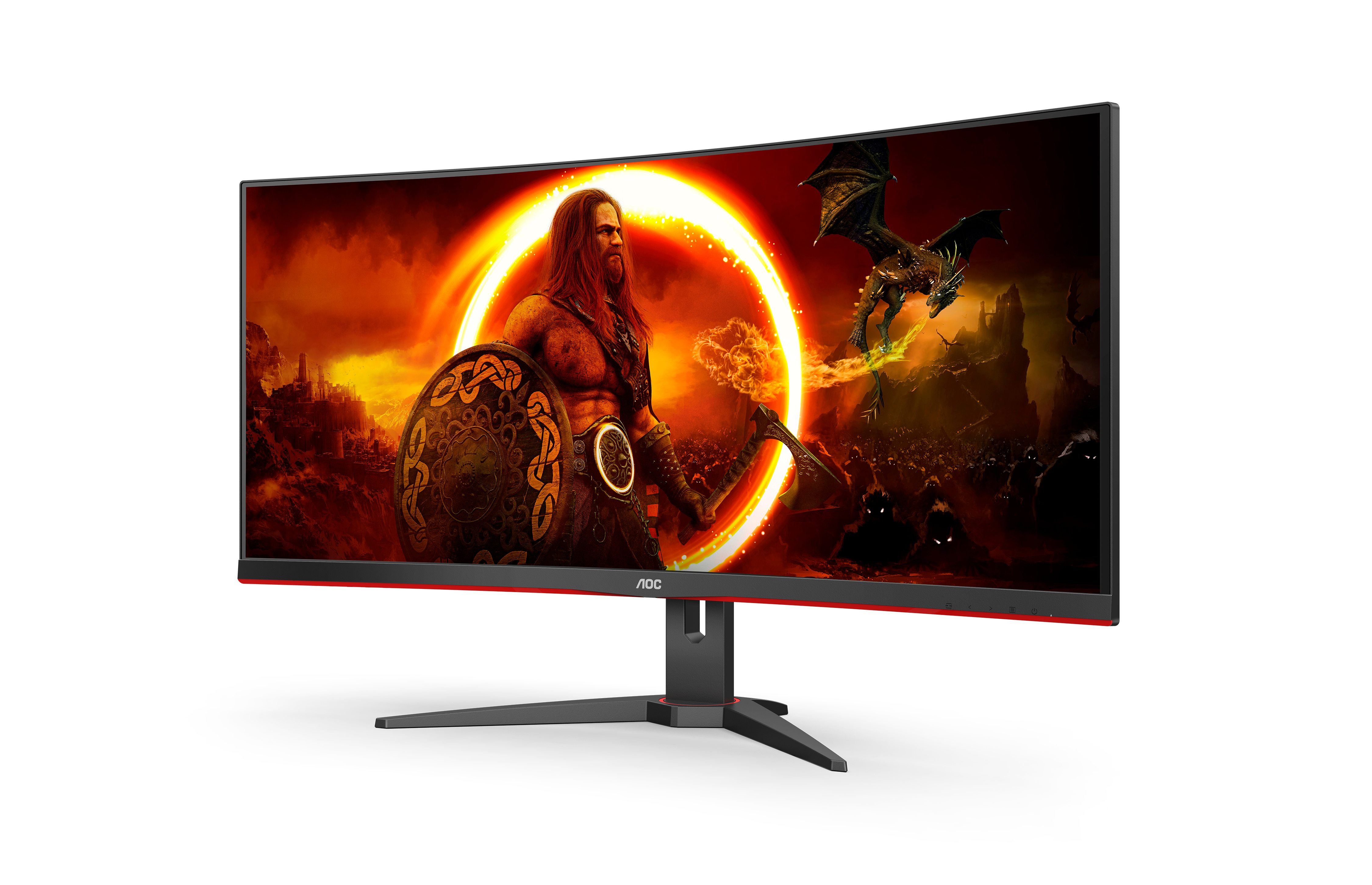 AOC Gaming CU34G2XE/BK - LED-Monitor - Gaming - gebogen - 86.4 cm (34")