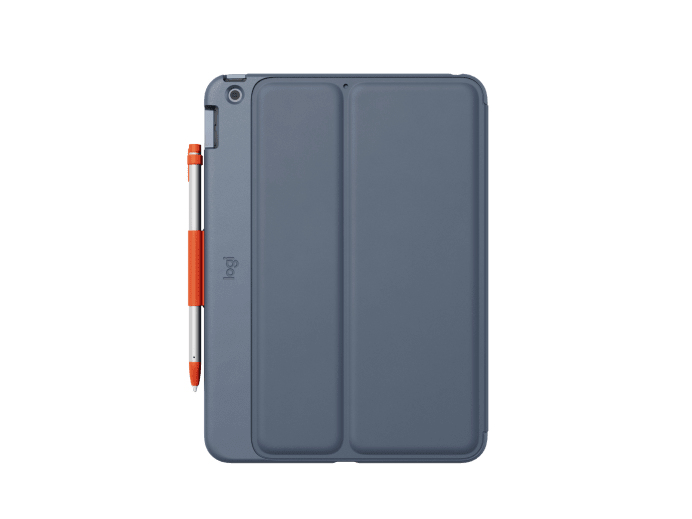 Logitech Rugged Lite - Tastatur und Foliohülle - kabellos - Bluetooth LE - Classic Blue - für Apple