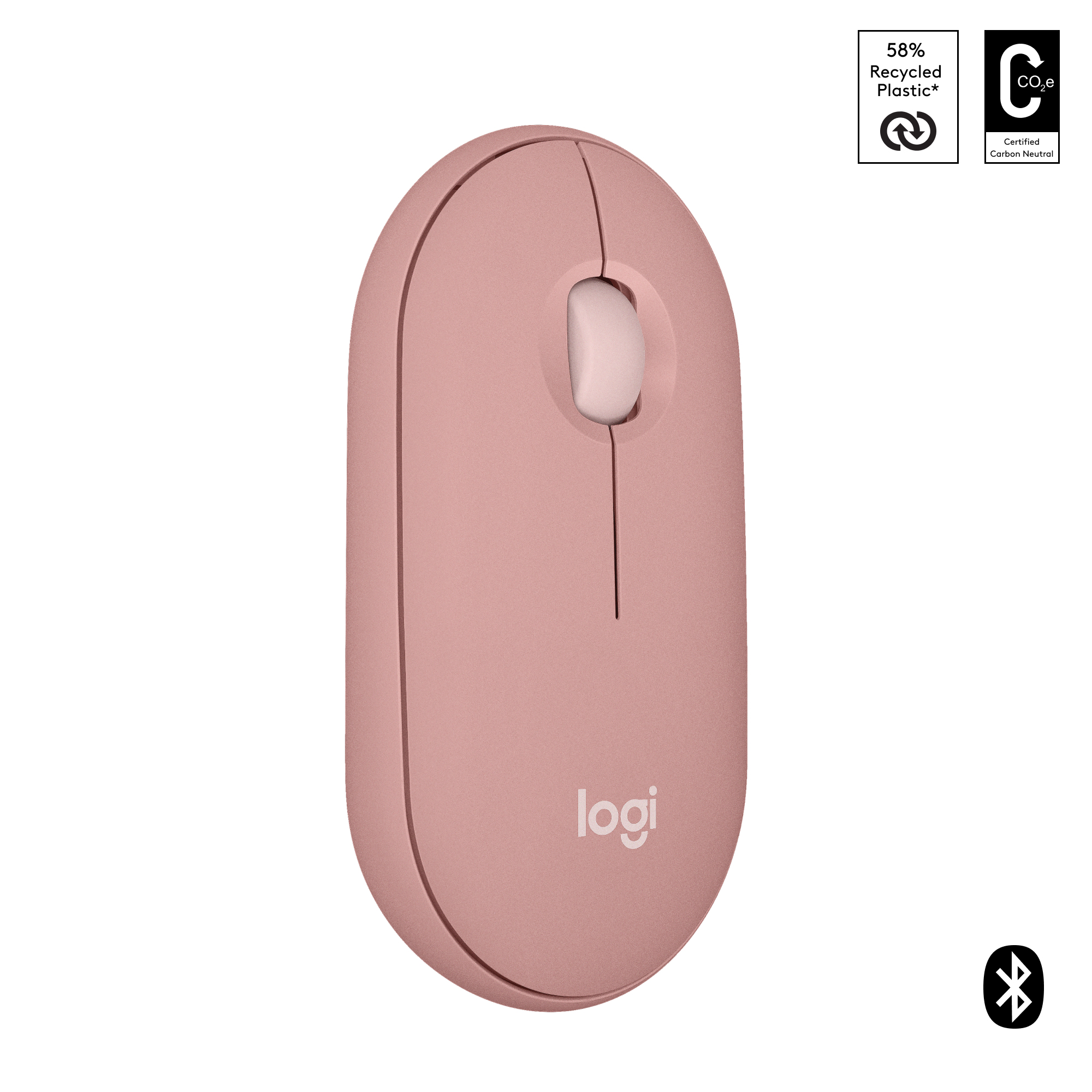 Logitech Pebble Mouse 2 M350s - Maus - optisch