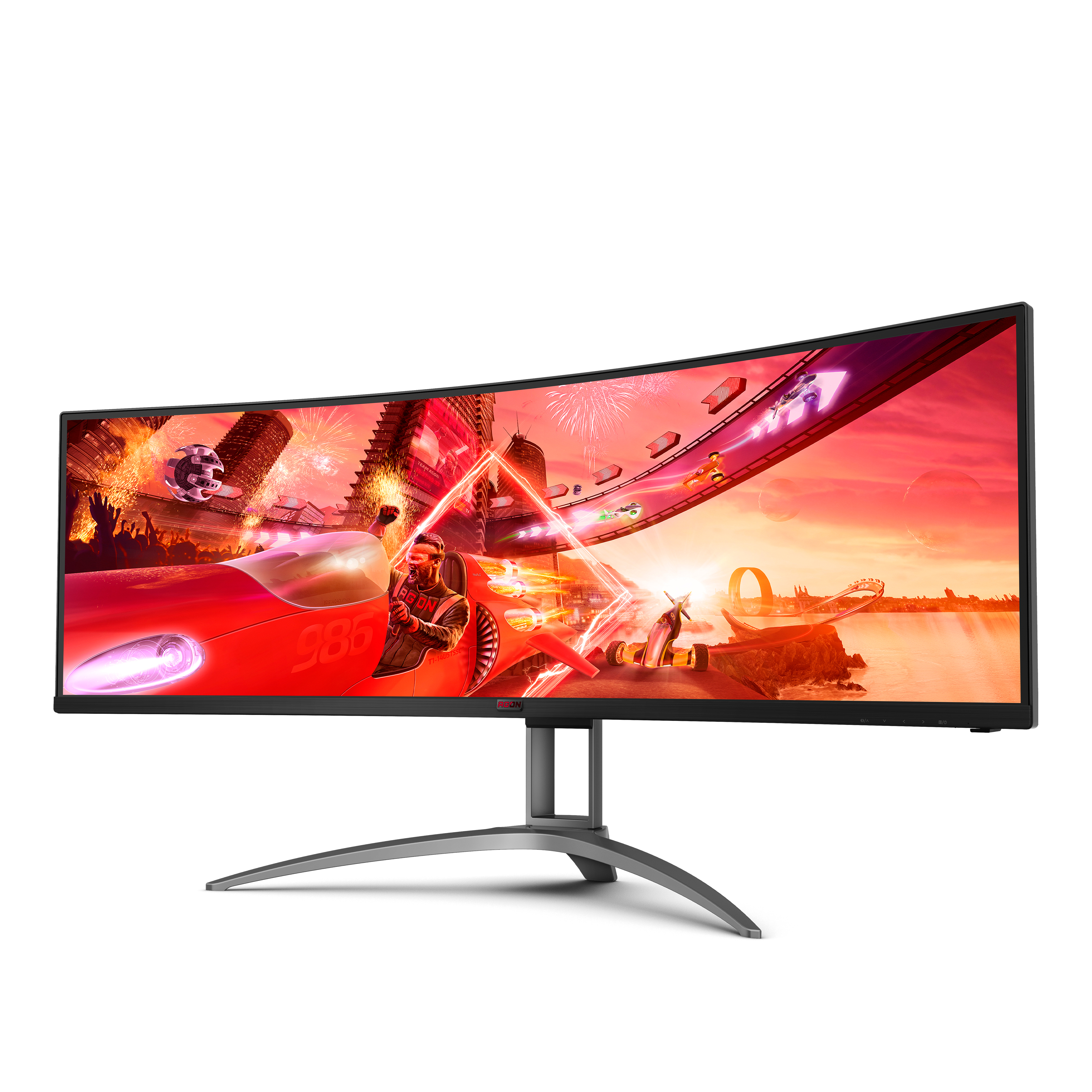 AOC Gaming AG493UCX2 - AGON Series - LED-Monitor - Gaming - gebogen - 124.5 cm (49")