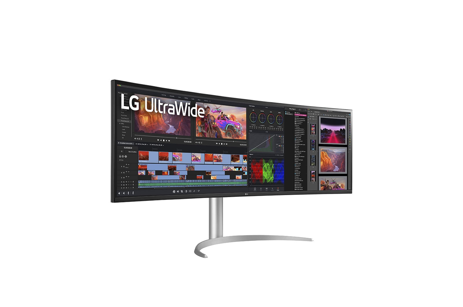 LG 49WQ95X-W - LED-Monitor - gebogen - 124.4 cm (49")
