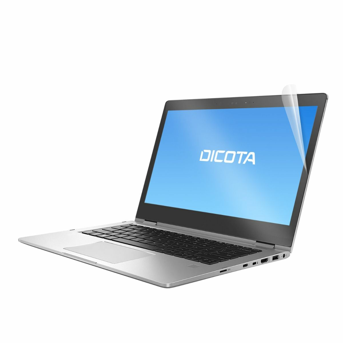 Dicota Anti-Glare Filter, Laptop Bildschirmschutz, Transparent, HP, HP EliteBook X360 1030 G2, self-