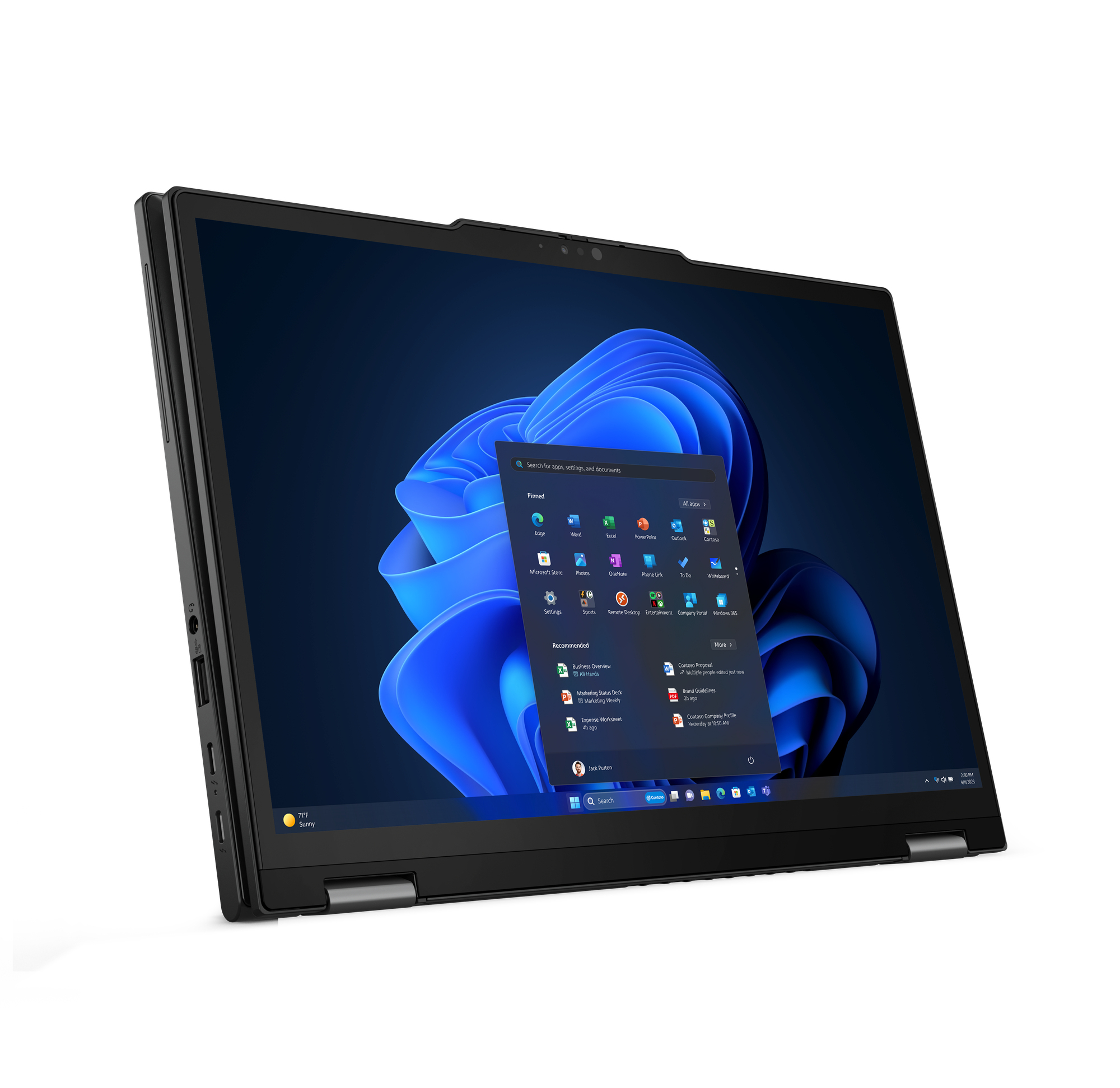 Lenovo ThinkPad X13 2-in-1 Gen 5, 13.3" WUXGA Touch, Core Ultra 5 125U, 16GB RAM, 512GB SSD, W11P
