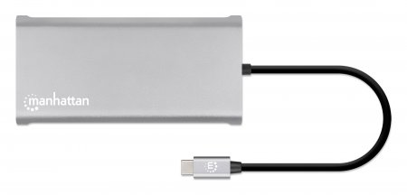 Manhattan USB-C Dock/Hub with Card Reader and MST, Ports (x10):