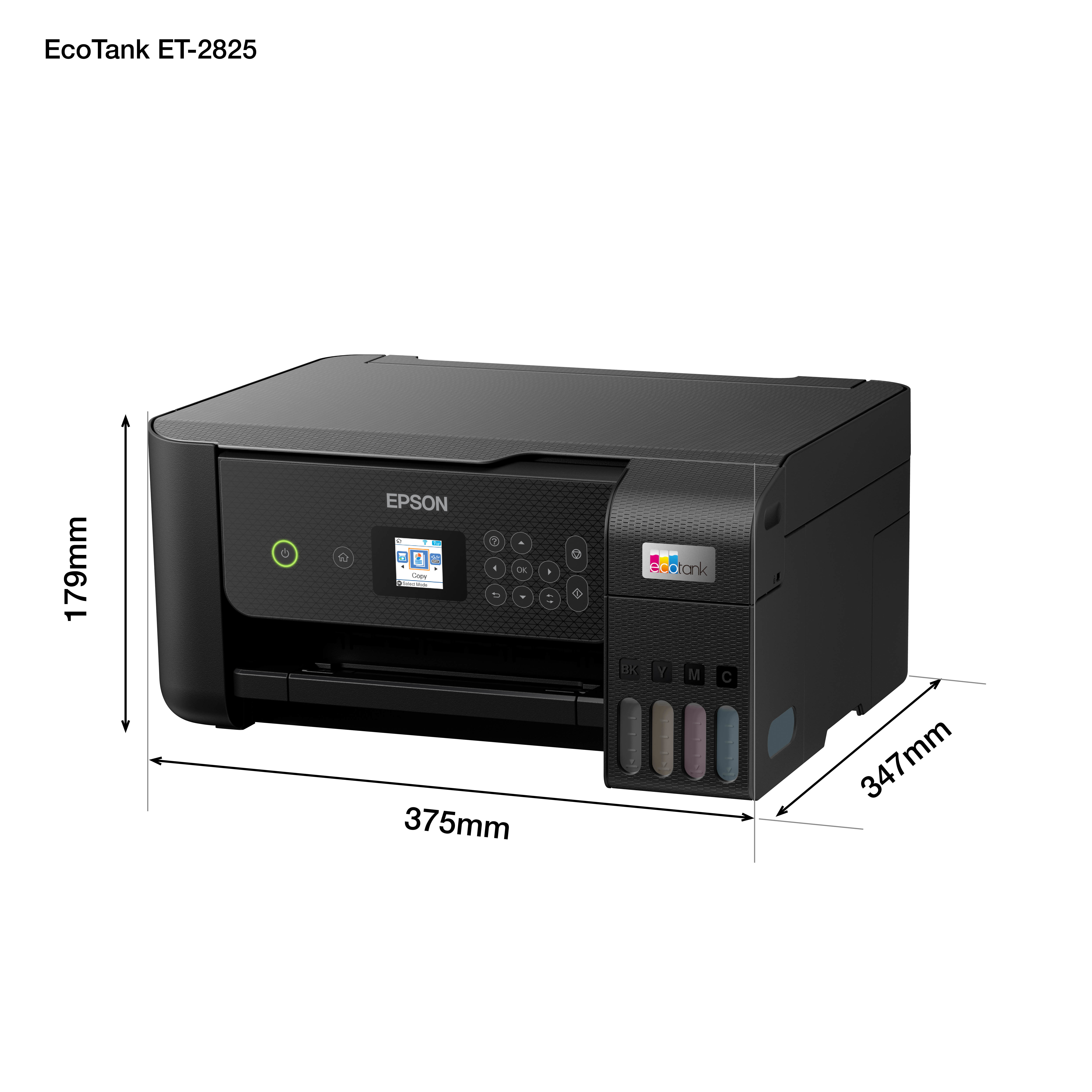 Epson EcoTank ET-2825 - Multifunktionsdrucker - Farbe - Tintenstrahl - wiederbefüllbar - A4 (Medien)