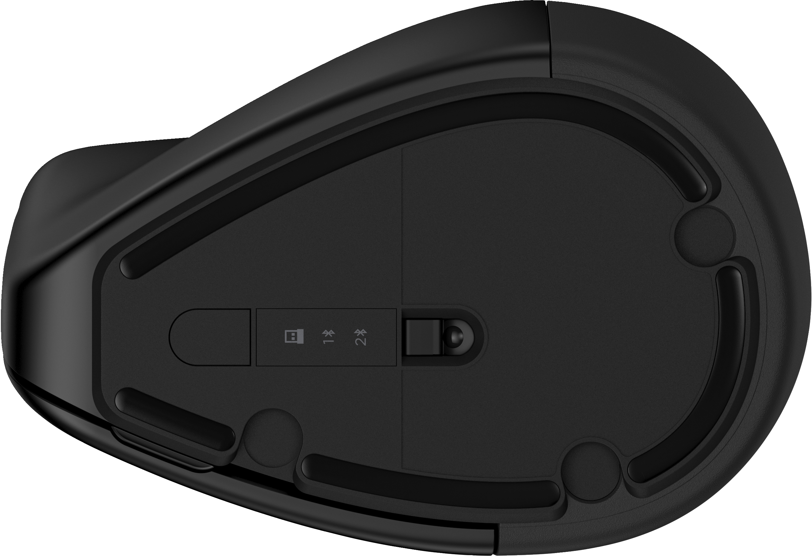 HP 925 - Vertikale Maus - ergonomisch - 6 Tasten - kabellos - Bluetooth 5.3, 2.4 GHz - kabelloser Em