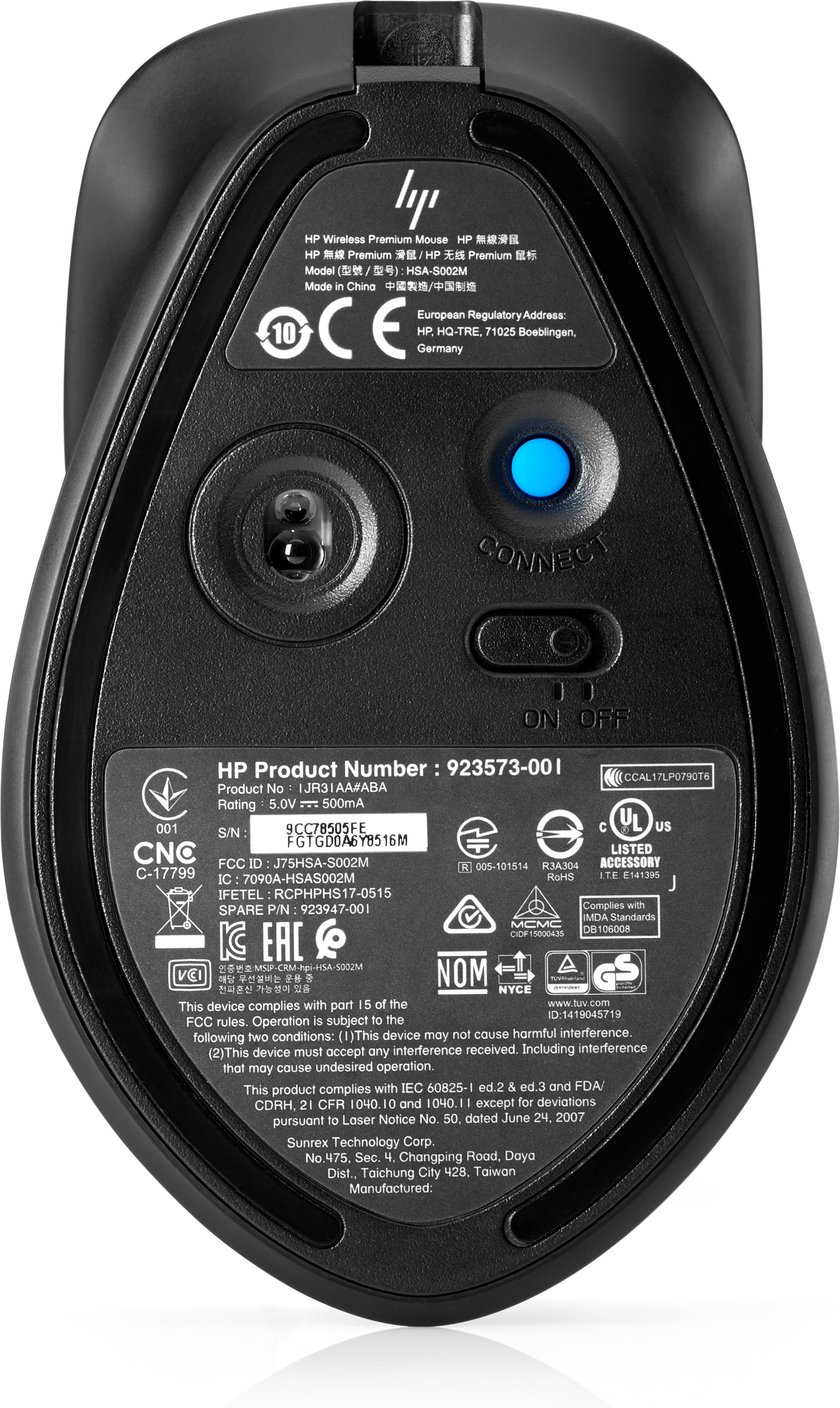 HP ENVY Rechargeable 500 - Maus - Laser - kabellos - kabelloser Empfänger (USB)