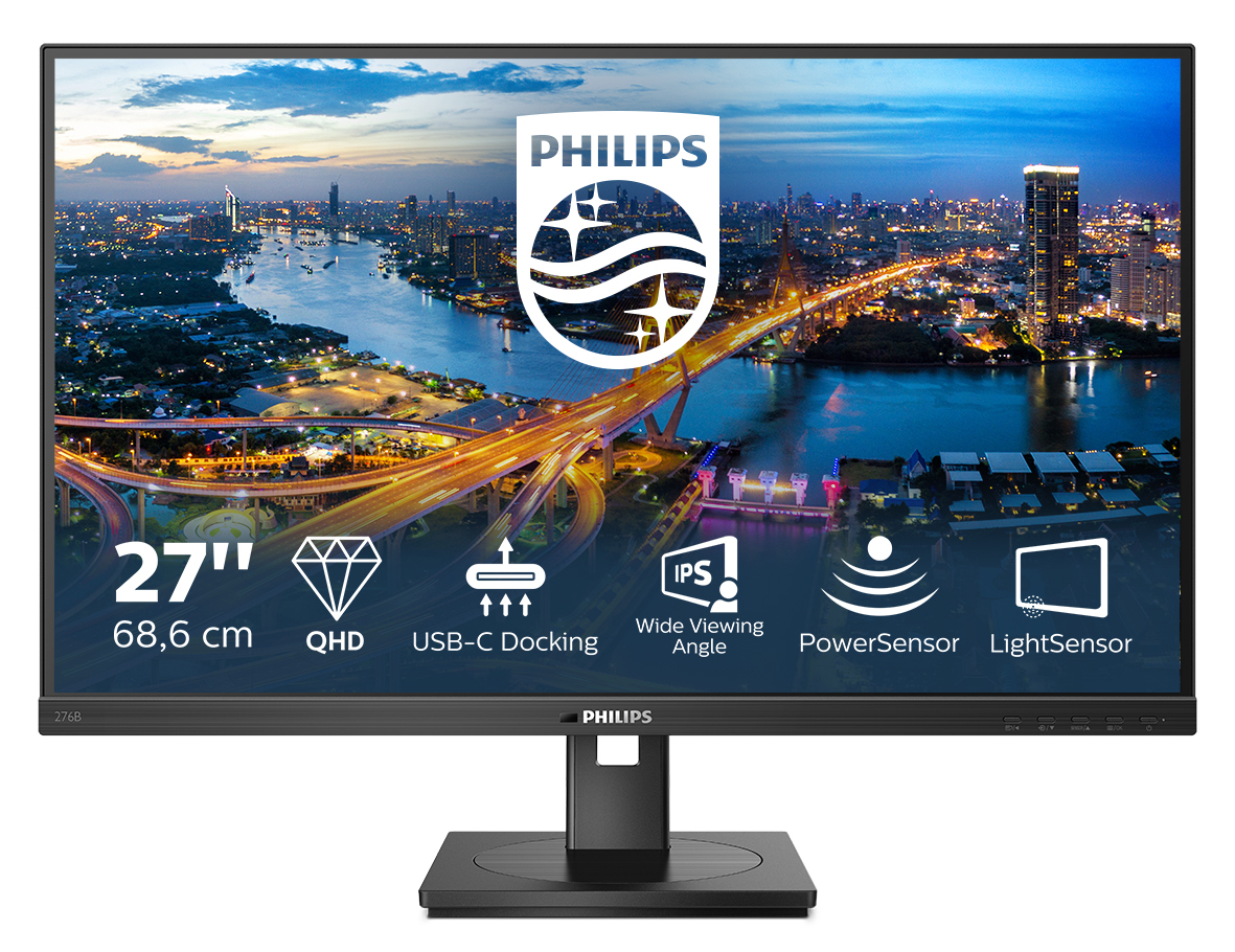 Philips B-line 276B1 Monitor 68.6cm (27") WQHD, IPS, 4ms, HDMI, Displayport, USB