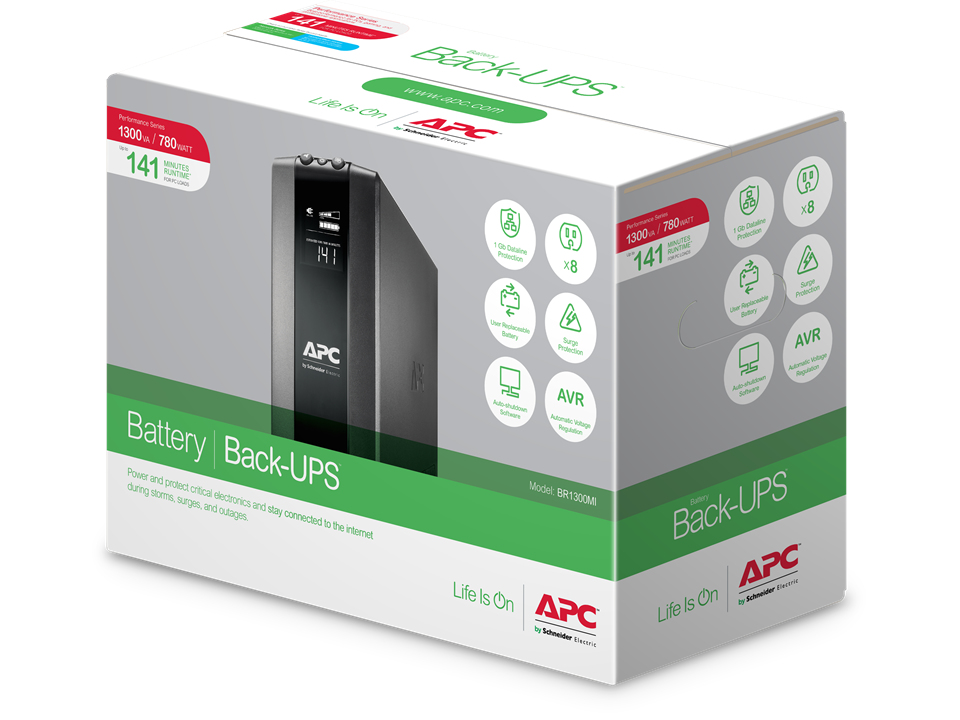 APC Back-UPS Pro BR1300MI, 1300VA, USB