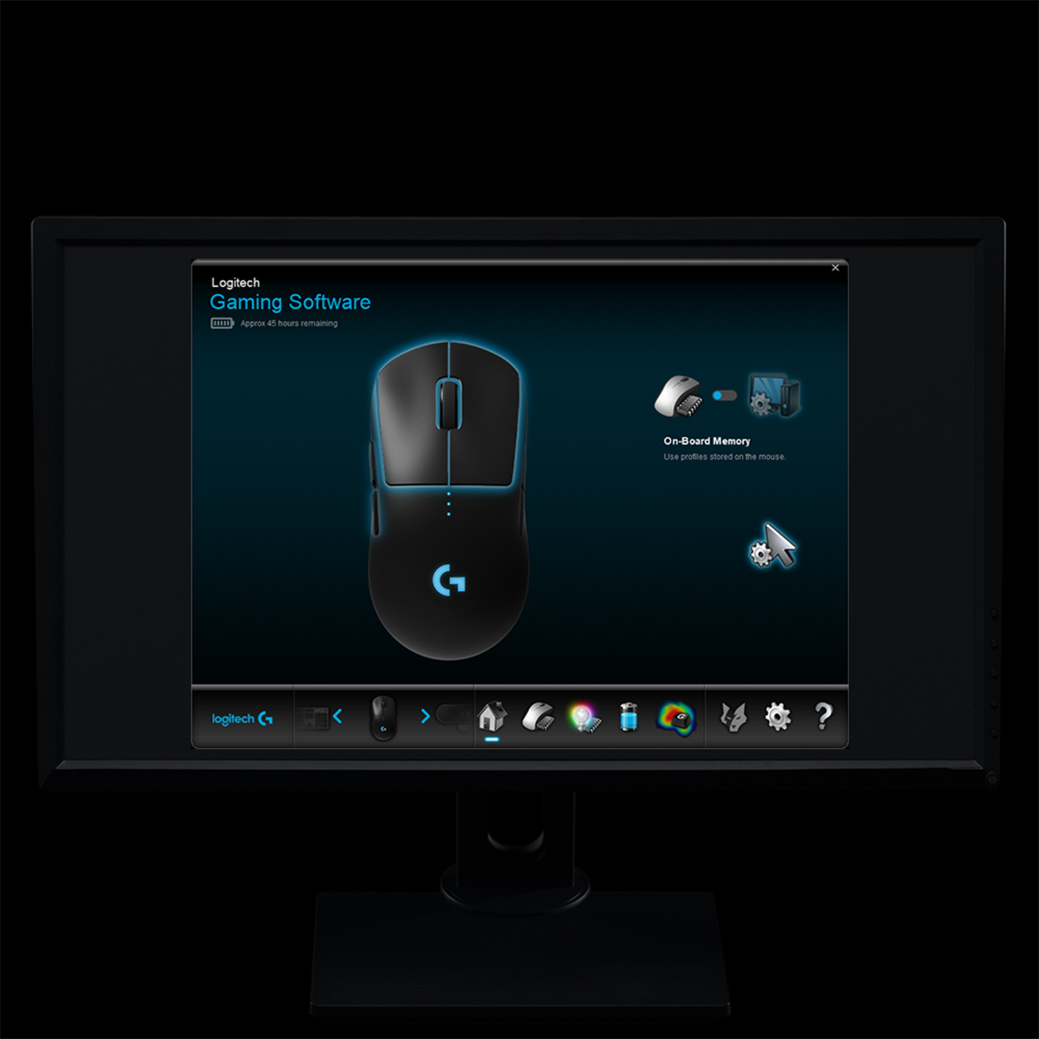 Logitech G Pro - Maus - rechts- und linkshändig - optisch - kabellos - 2.4 GHz - kabelloser Empfänge