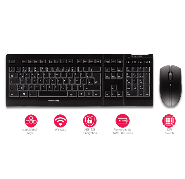 Cherry B.UNLIMITED 3.0 - Tastatur-und-Maus-Set