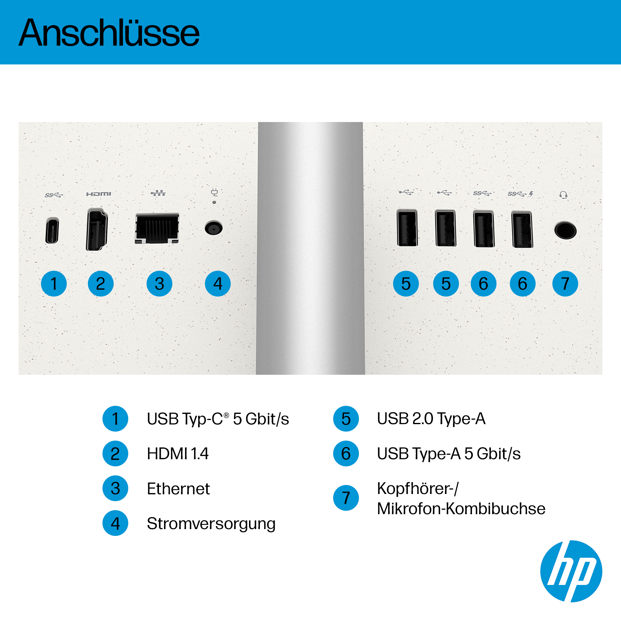HP Next Gen 27-ct2073ng - All-in-One (Komplettlösung) - Ryzen AI 7 350 - RAM 16 GB - SSD 512 GB - NV