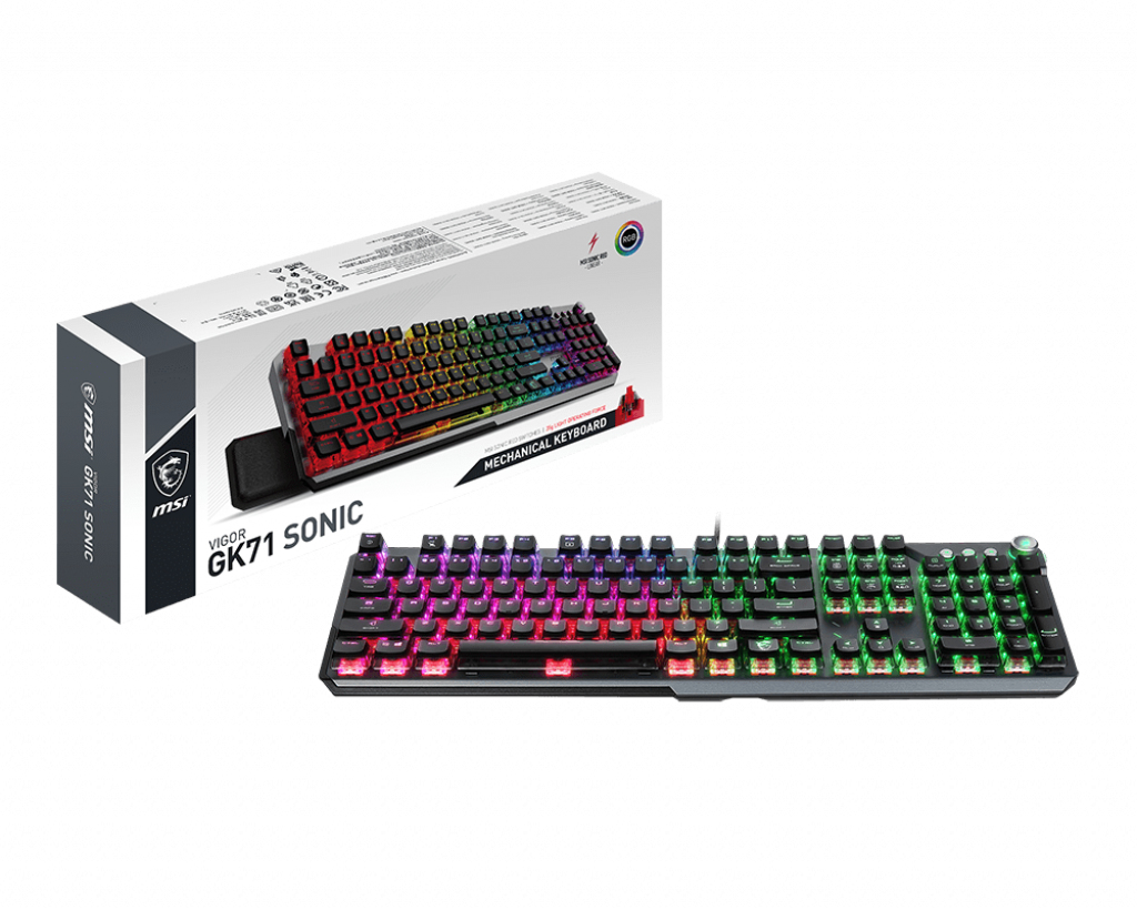 MSI Vigor GK71 Sonic - Tastatur - Hintergrundbeleuchtung