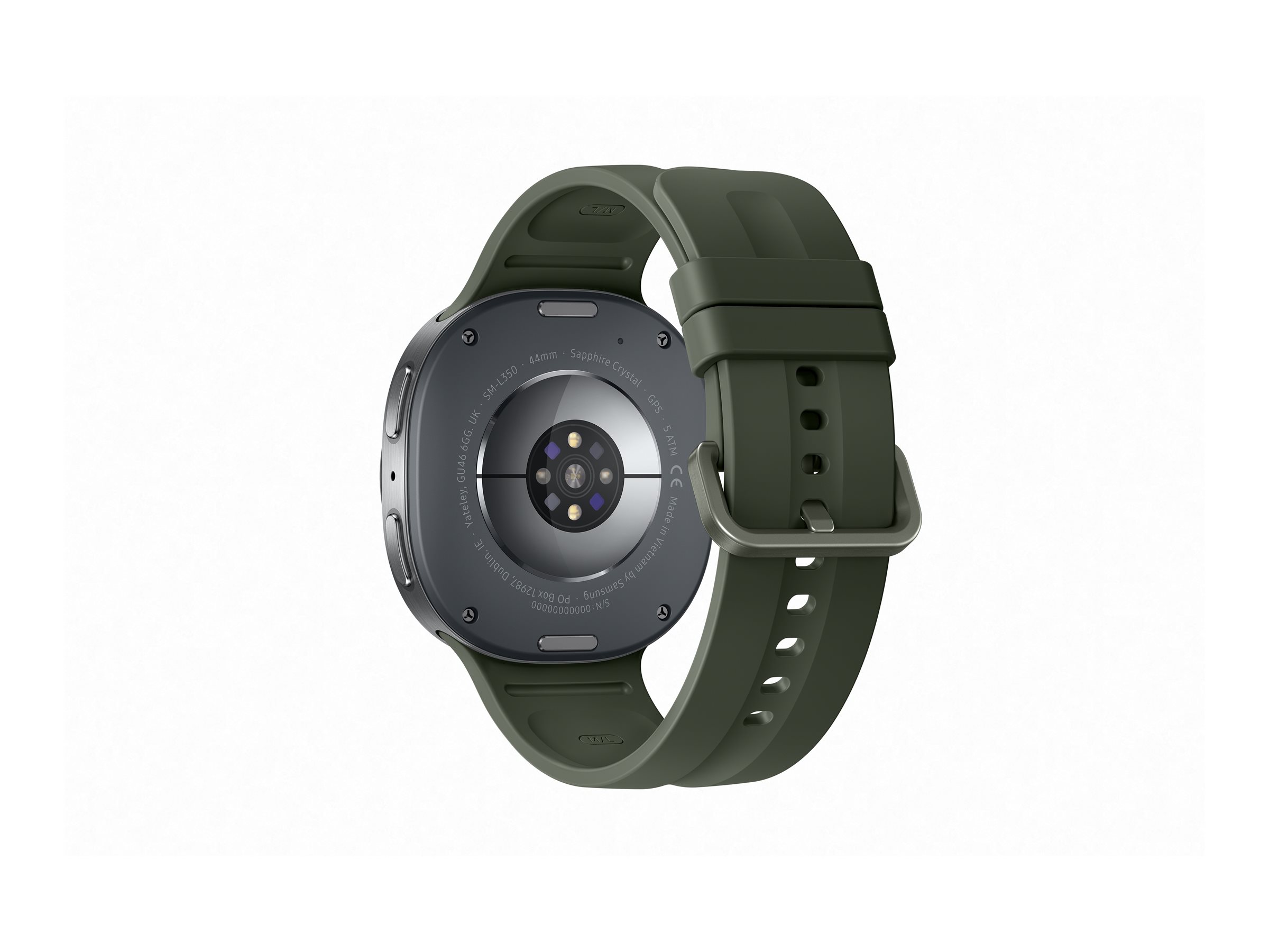 Samsung Galaxy Watch9 - 44 mm - silber - intelligente Uhr mit Sportband - Olive - Bandgröße: M/L - A
