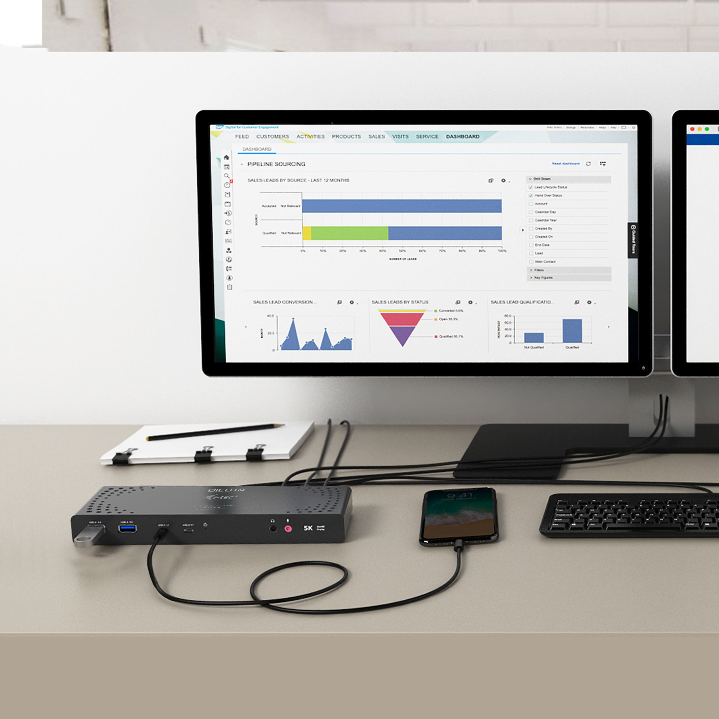 Dicota i-tec - Dockingstation - USB-C - DP, HDMI