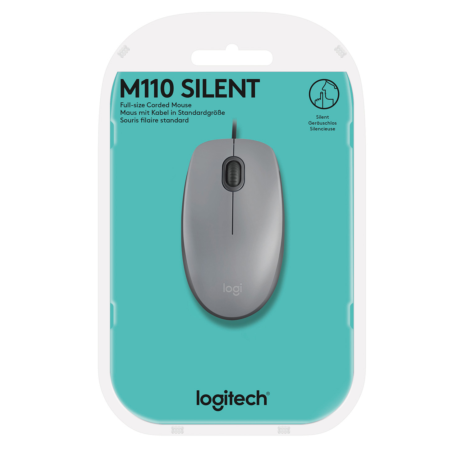 Logitech M110 Silent - Maus - rechts- und linkshändig