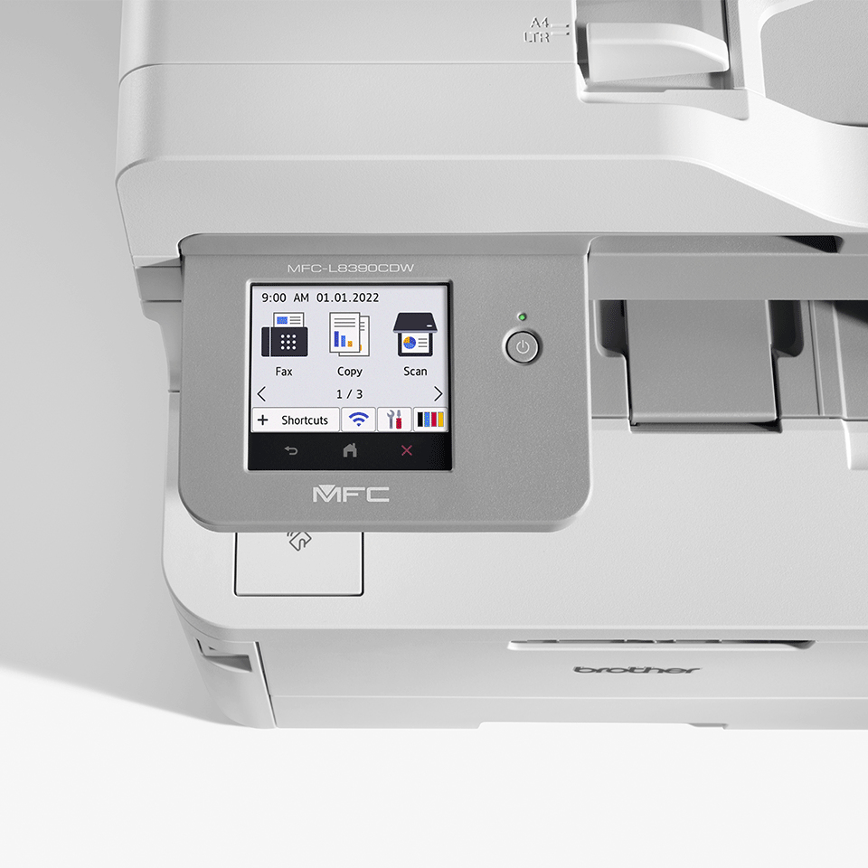 Brother MFC-L8390CDW, LED, Farbdruck, Farbkopieren, Direktdruck, Weiß