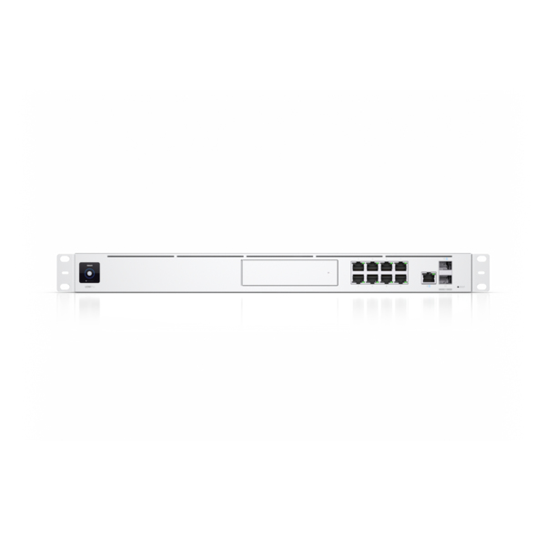 Ubiquiti UniFi Dream Machine Pro, UniFi OS Console, Rackmount Gigabit Managed NVR Switch, 9x RJ-45,