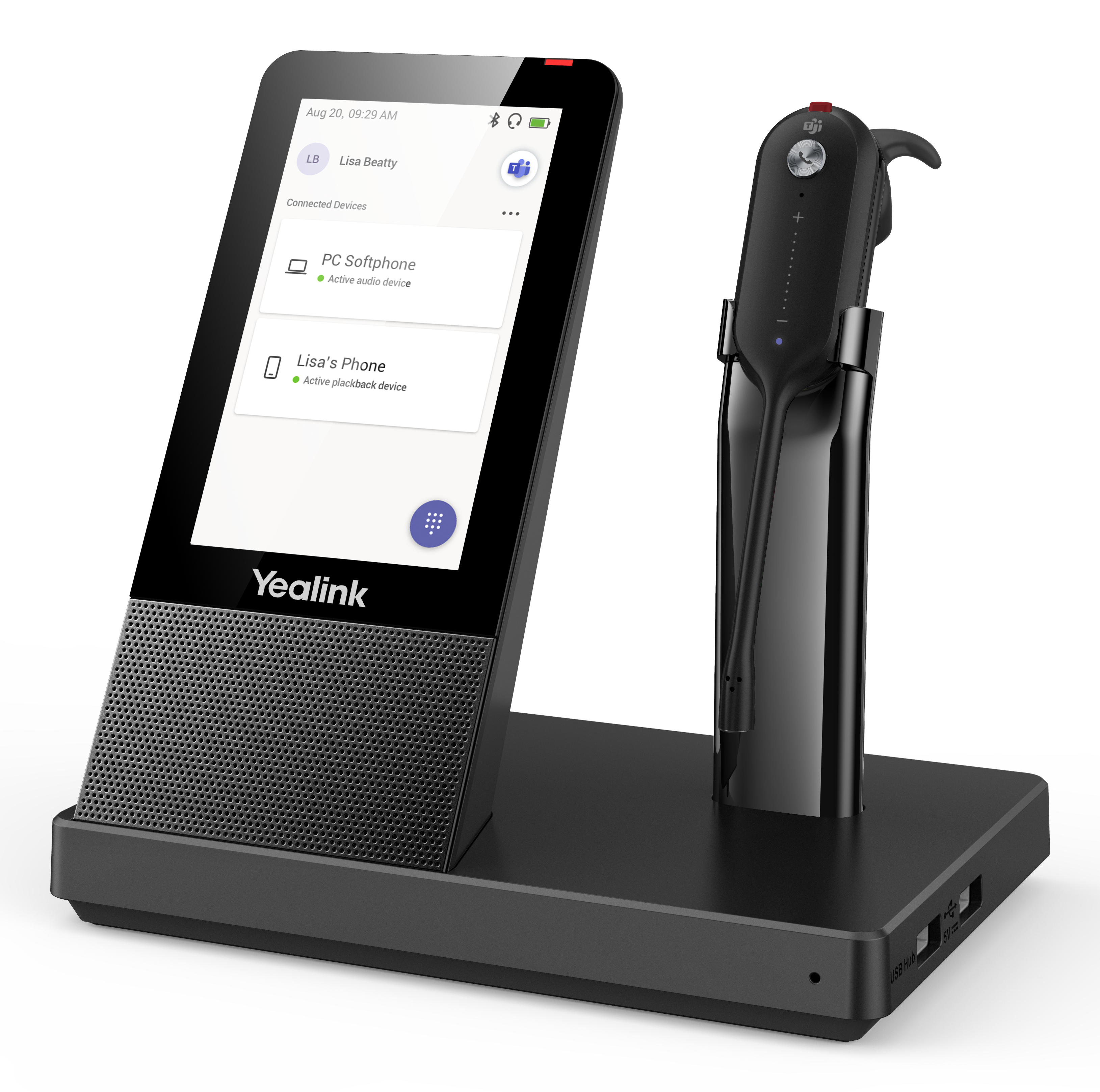 Yealink WH67 - Headset - im Ohr - konvertierbar