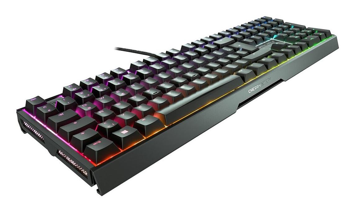 Cherry XTRFY MX 3.1 RGB, Kabelgebunden, USB, Mechanischer Switch, QWERTY, RGB-LED, Schwarz