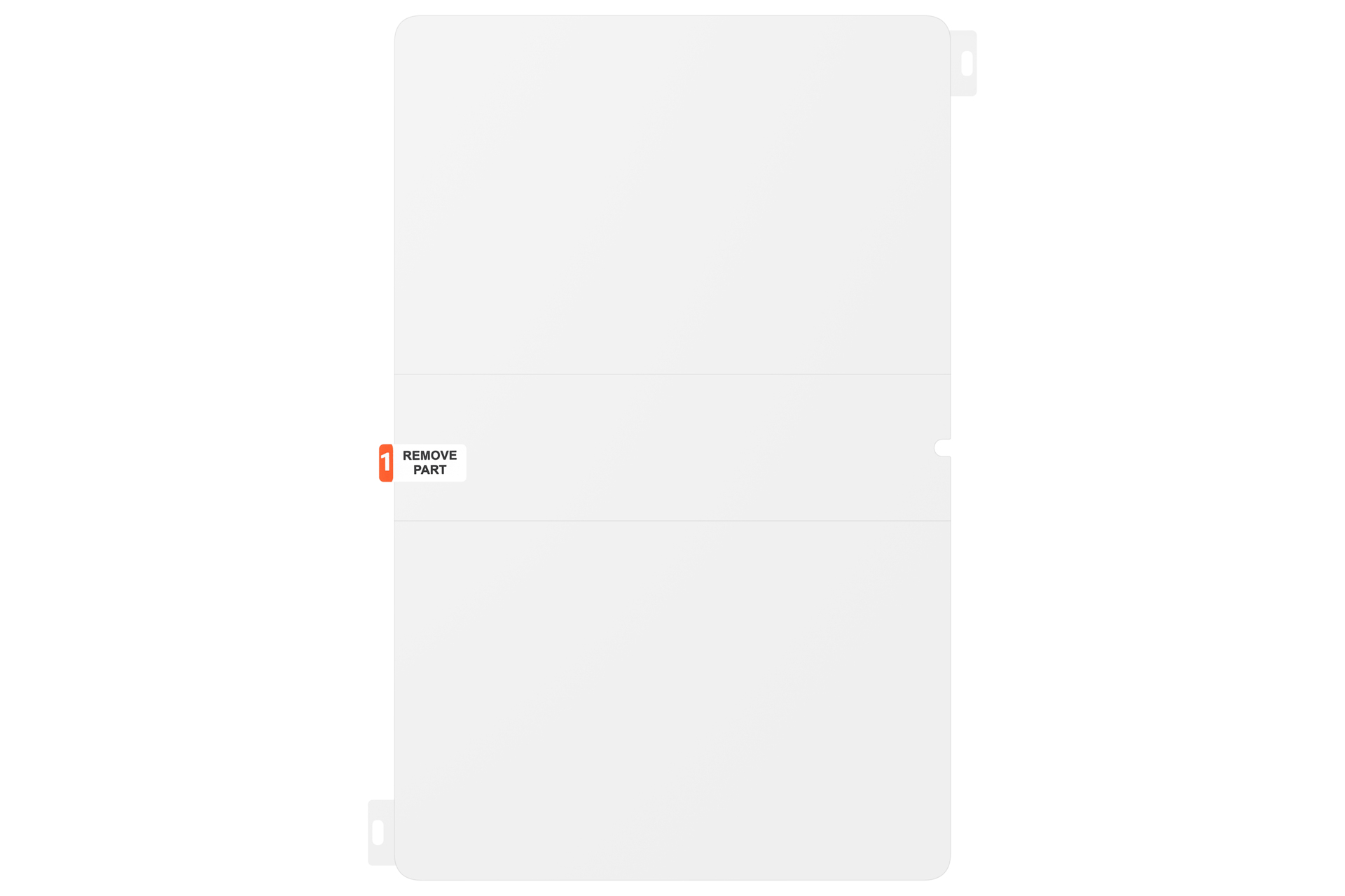 Samsung Anti-Reflecting Screen Protector für das Galaxy Tab S10 FE+, Anti-Glare Bildschirmschutz, 22