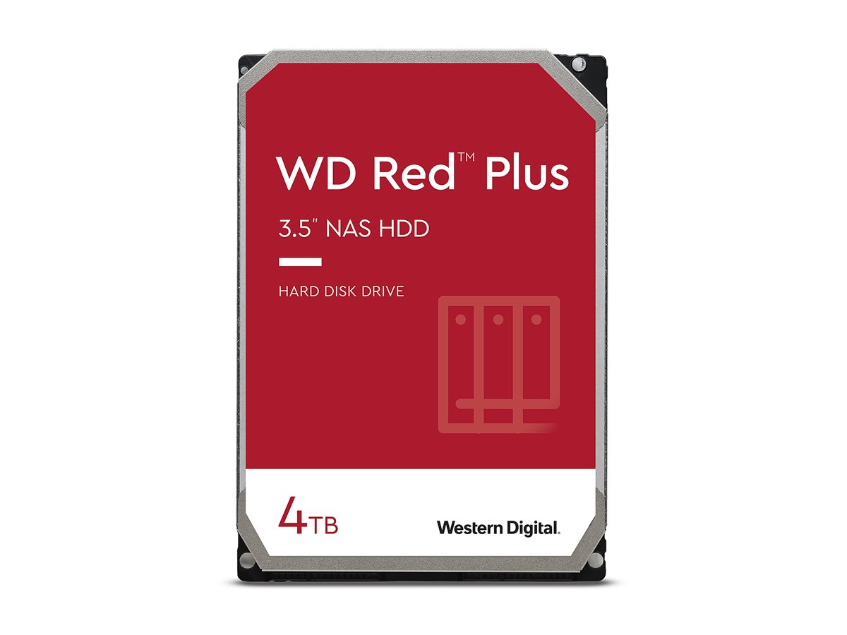 Western Digital WD Red Plus 4TB, 24/7, 512e / 3.5" / SATA 6Gb/s