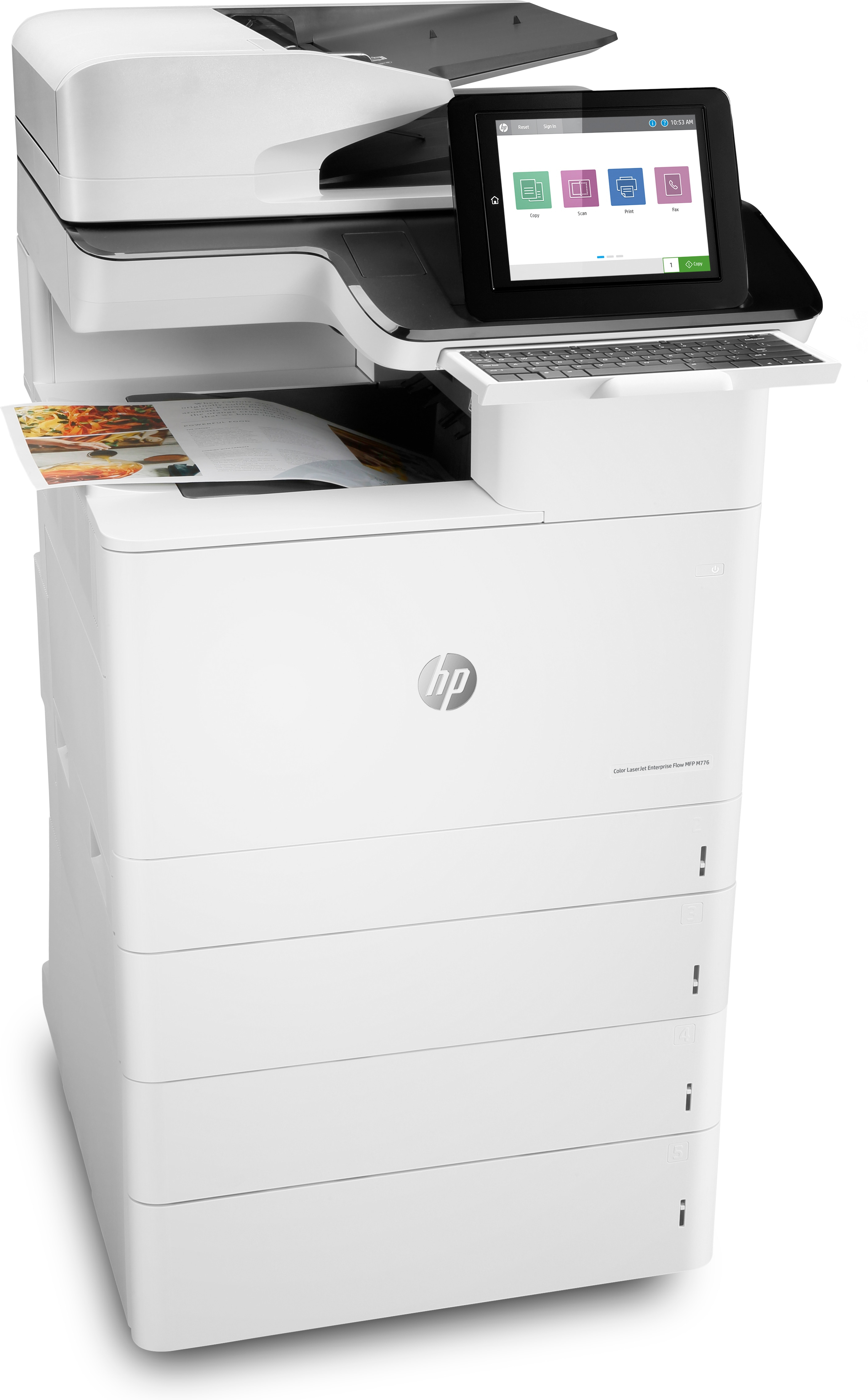 HP LaserJet Enterprise Flow MFP M776z - Multifunktionsdrucker - Farbe - Laser - 297 x 864 mm (Origin