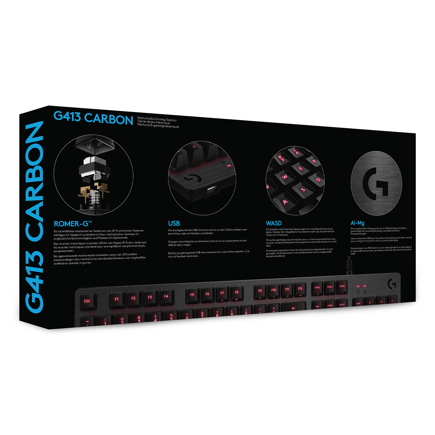Logitech G413 - Tastatur - hintergrundbeleuchtet
