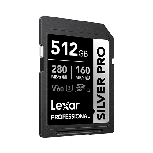 Lexar LSDSIPR512G-BNNNG, 512 GB, SDXC, Klasse 10, UHS-II, 280 MB/s, 160 MB/s