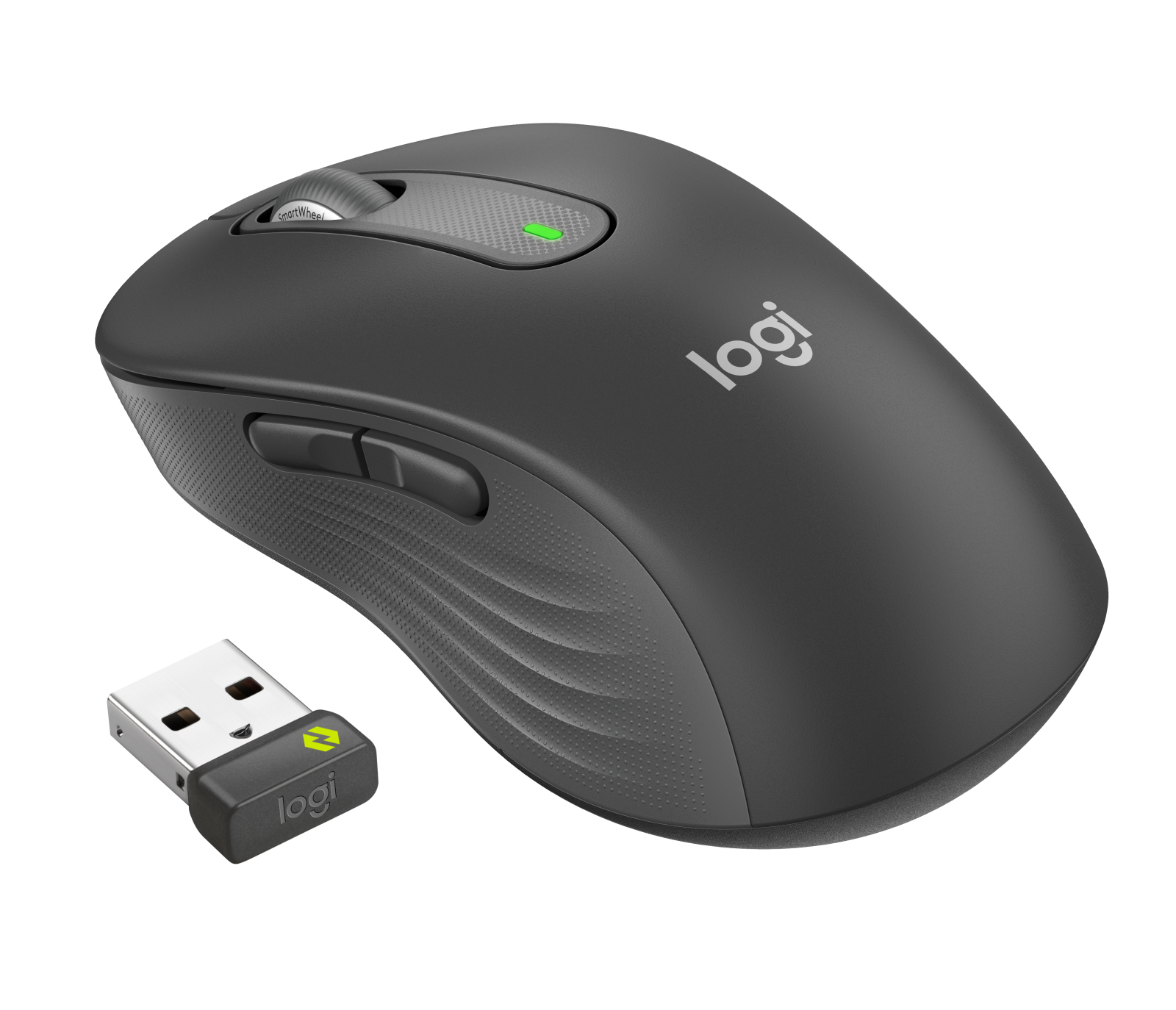 Logitech Signature M650 for Business Large, Graphite, Logi Bolt, USB/Bluetooth