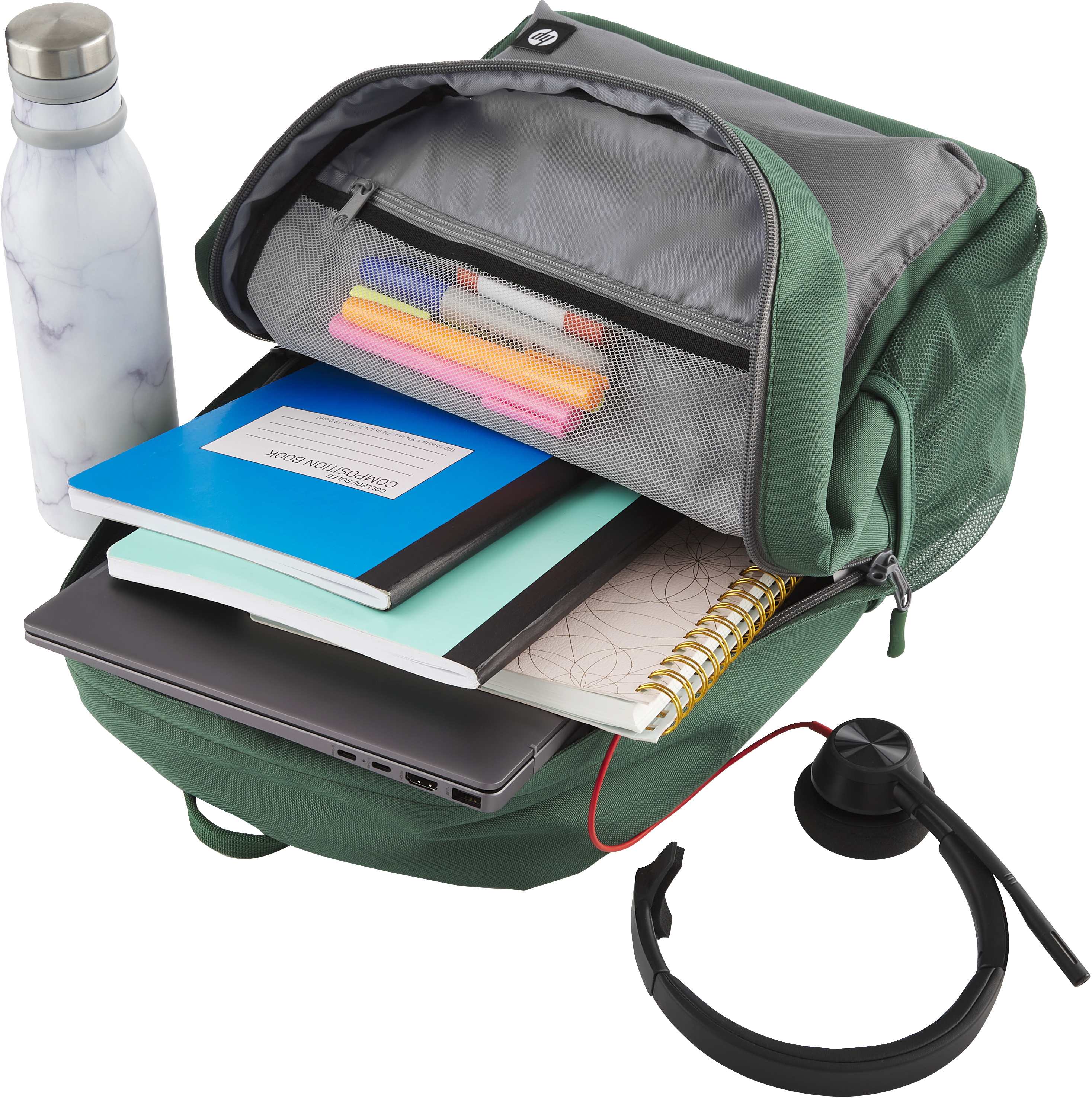 HP Campus Rucksack (grün), Rucksack, 39,6 cm (15.6"), 490 g