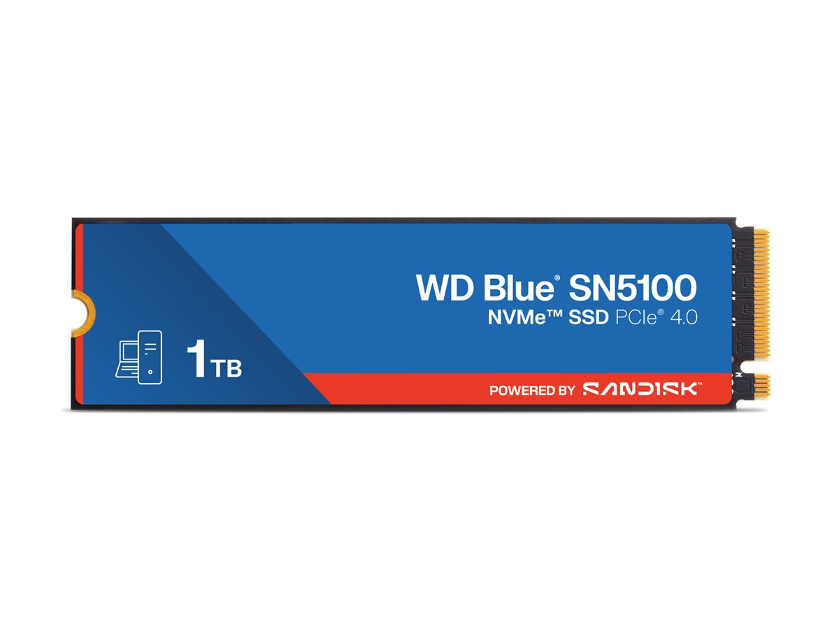 WD Blue SN5100 - SSD - 1 TB - intern - M.2 2280 - PCIe 4.0 (NVMe)