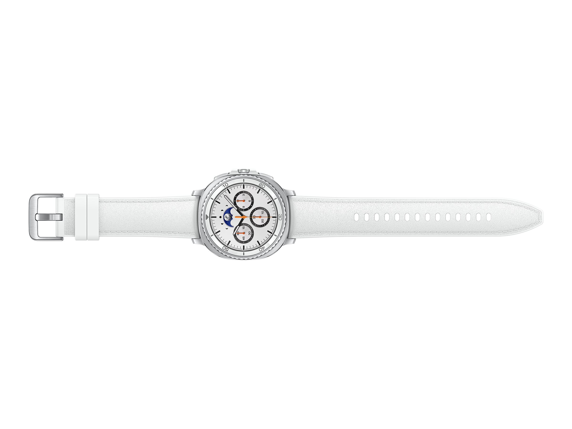 Samsung Galaxy Watch8 Classic - 46 mm - intelligente Uhr mit Hybridband - Hybrid-Eco-Leder - Bandgrö