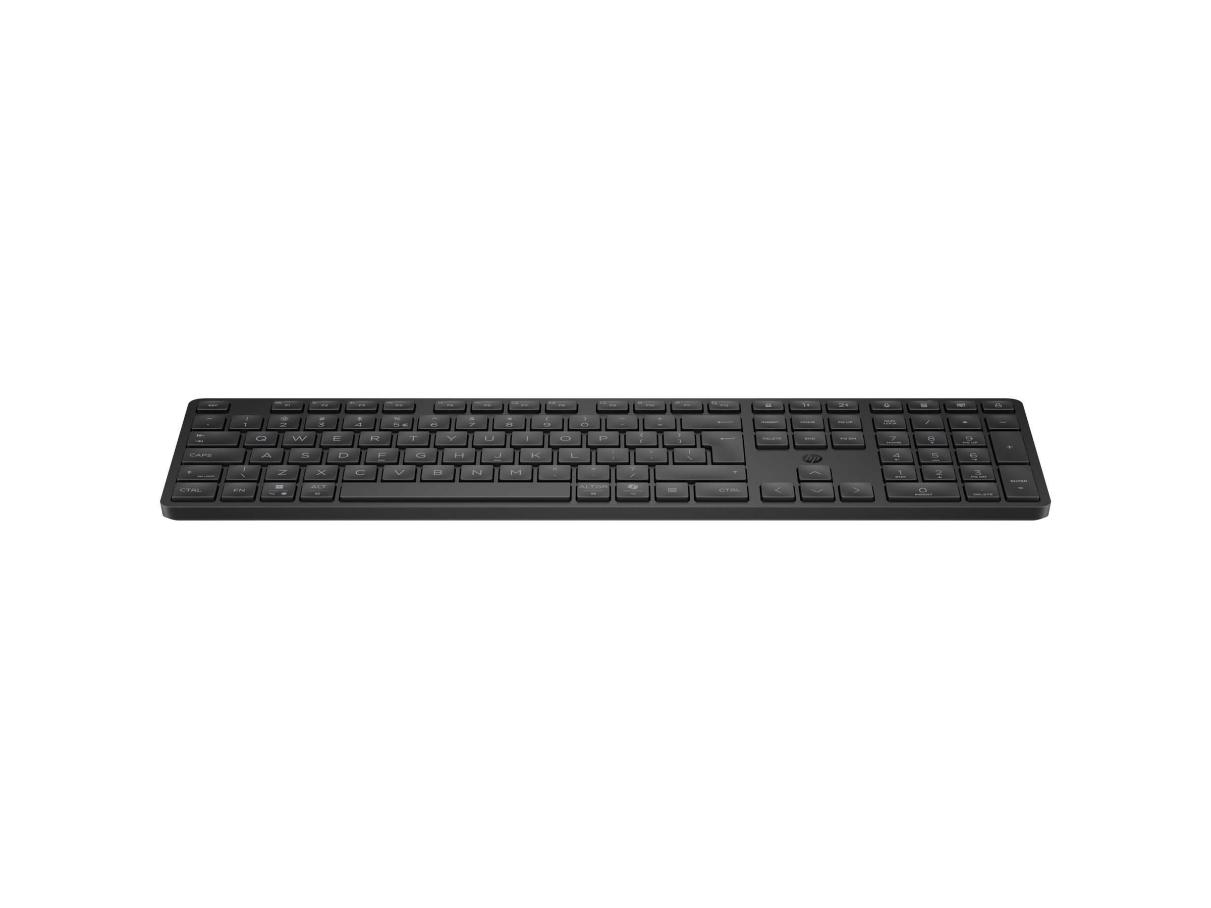 HP 495k - Tastatur - Dual-Modus, 3-Zonen-Layout, Multi-Gerät, flacher Tastenanschlag
