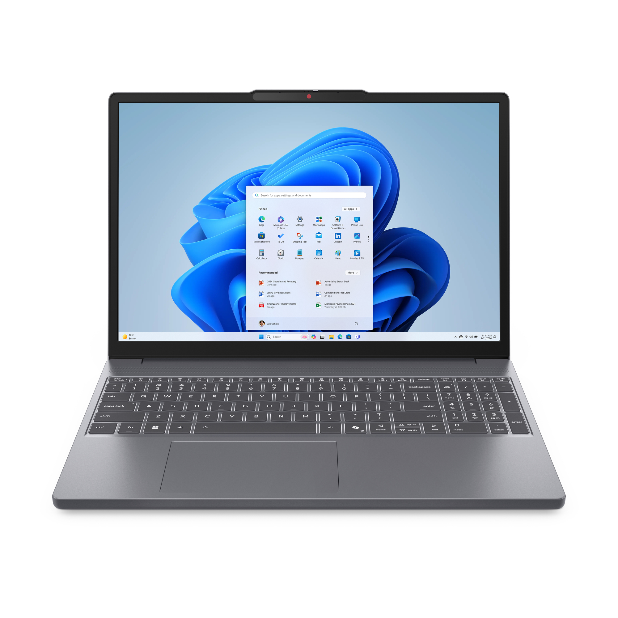 Lenovo IdeaPad Slim 3 15ARP10 83K7 - 180°-Scharnierdesign - AMD Ryzen 7 170 / 3.2 GHz - Win 11 Home