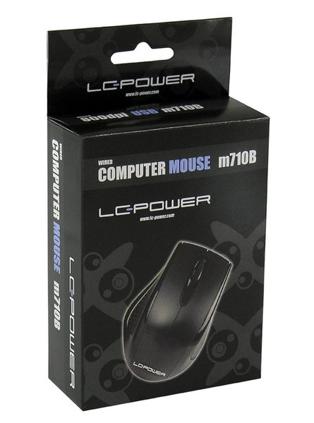 LC-Power m710B optical, rechts, Optisch, USB Typ-A, Schwarz