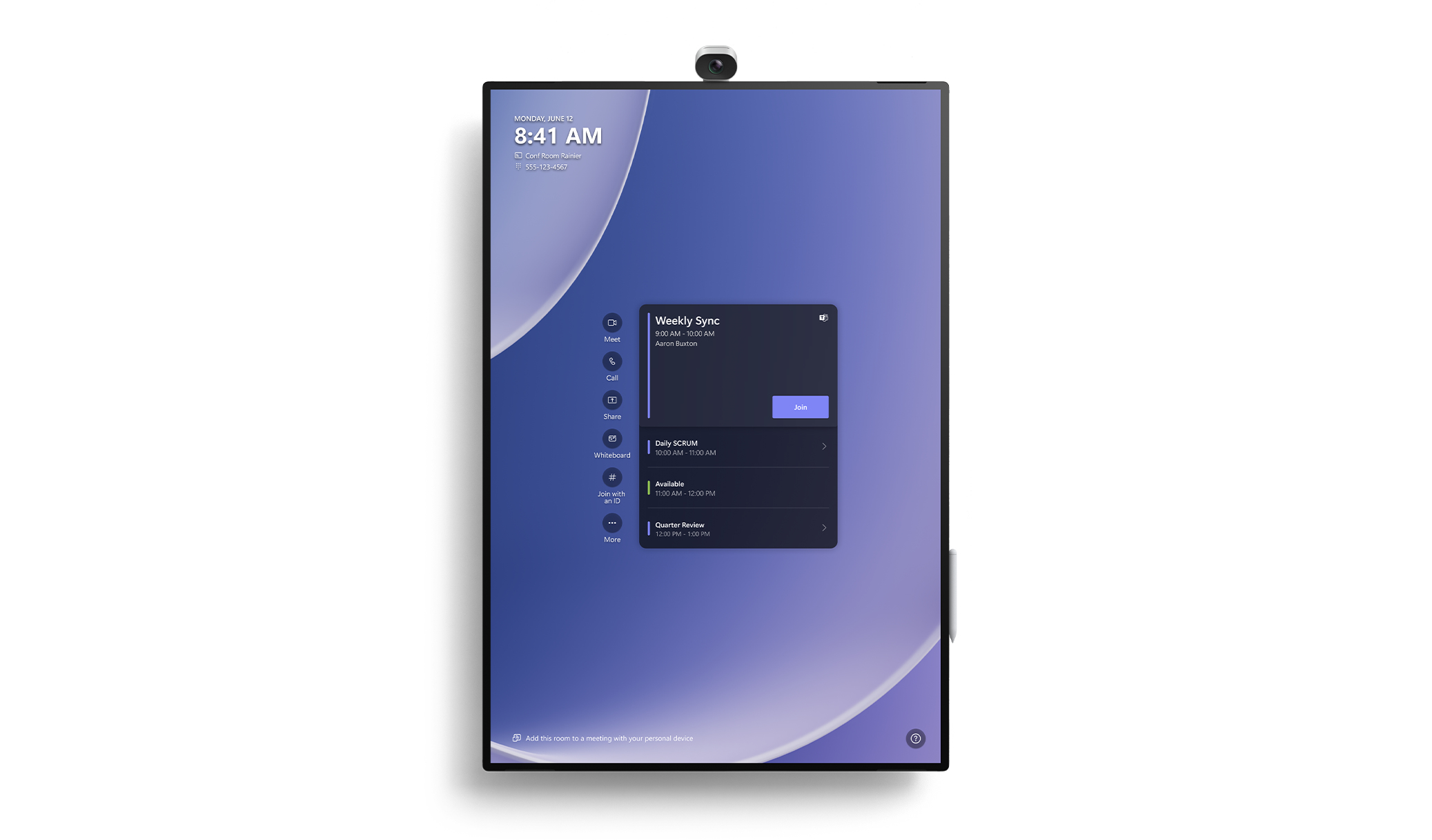 Microsoft Surface Hub 3, 216cm/85" IPS Touch, i5-11300H, 32GB RAM, 512GB SSD, Win11 IoT Enterprise
