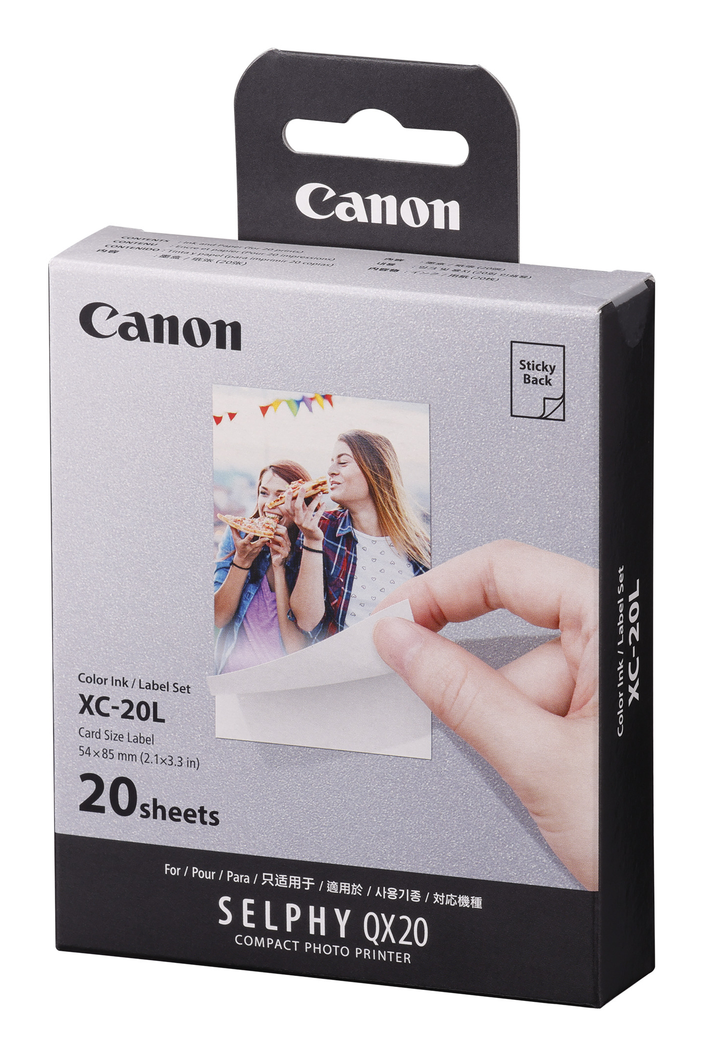 Canon XC-20L, Farbstoffsublimation, 5.4x8.5 cm, 20 Stück(e)