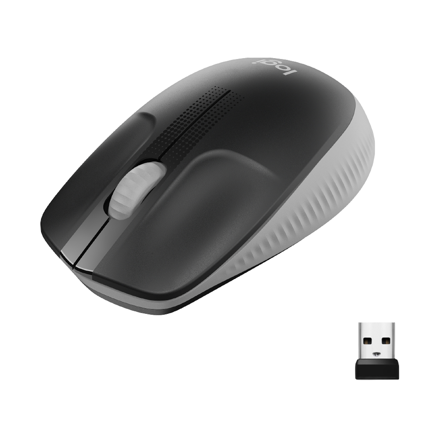 Logitech M190 - Maus - optisch - 3 Tasten - kabellos - kabelloser Empfänger (USB)