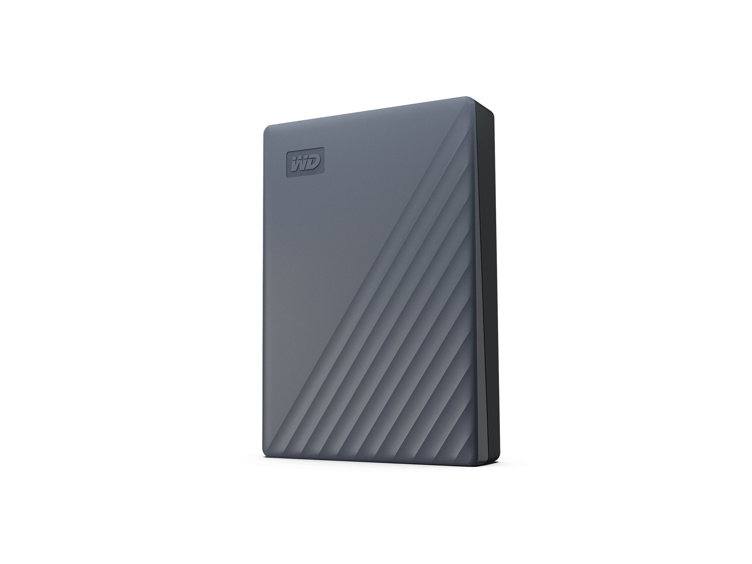 Western Digital WD My Passport grau 5TB, funktioniert mit USB-C, USB 3.0 Micro-B