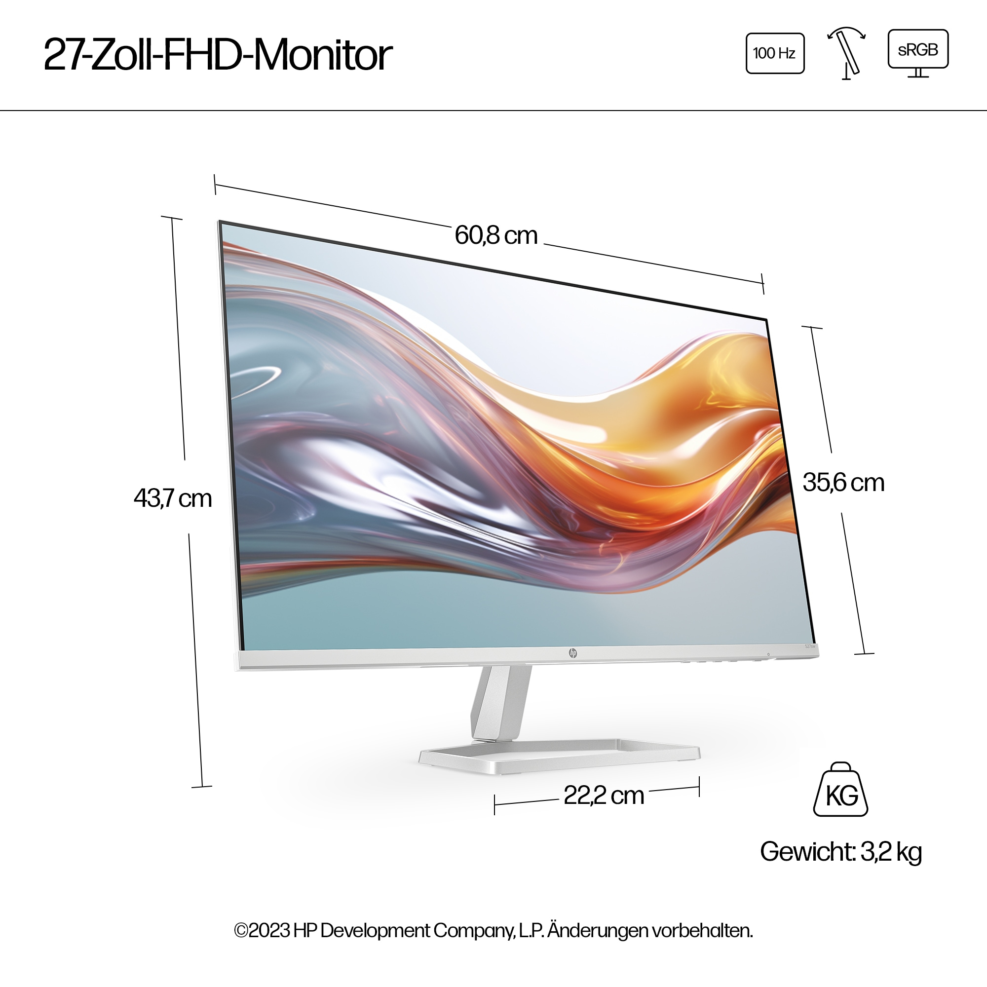 HP 527sw - 5 Series - LED-Monitor - 68.6 cm (27")