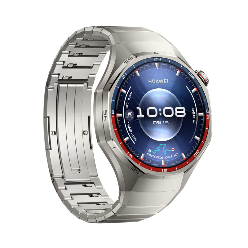 Huawei Watch GT 6 Pro - 46 mm - titanium alloy - intelligente Uhr mit Riemen - Titan - Silber - Hand