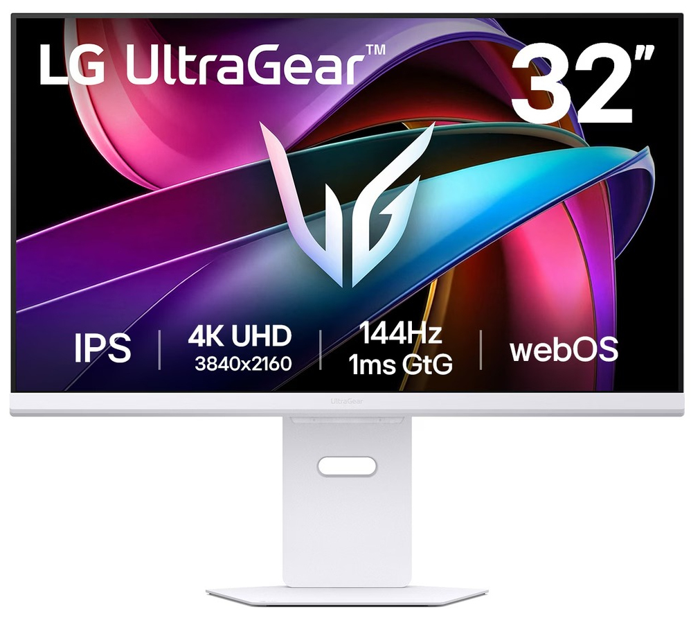 LG UltraGear 32G810SA-W Monitor 81.3cm (32") 4K UHD, IPS, 1ms, HDMI, Displayport, USB-C