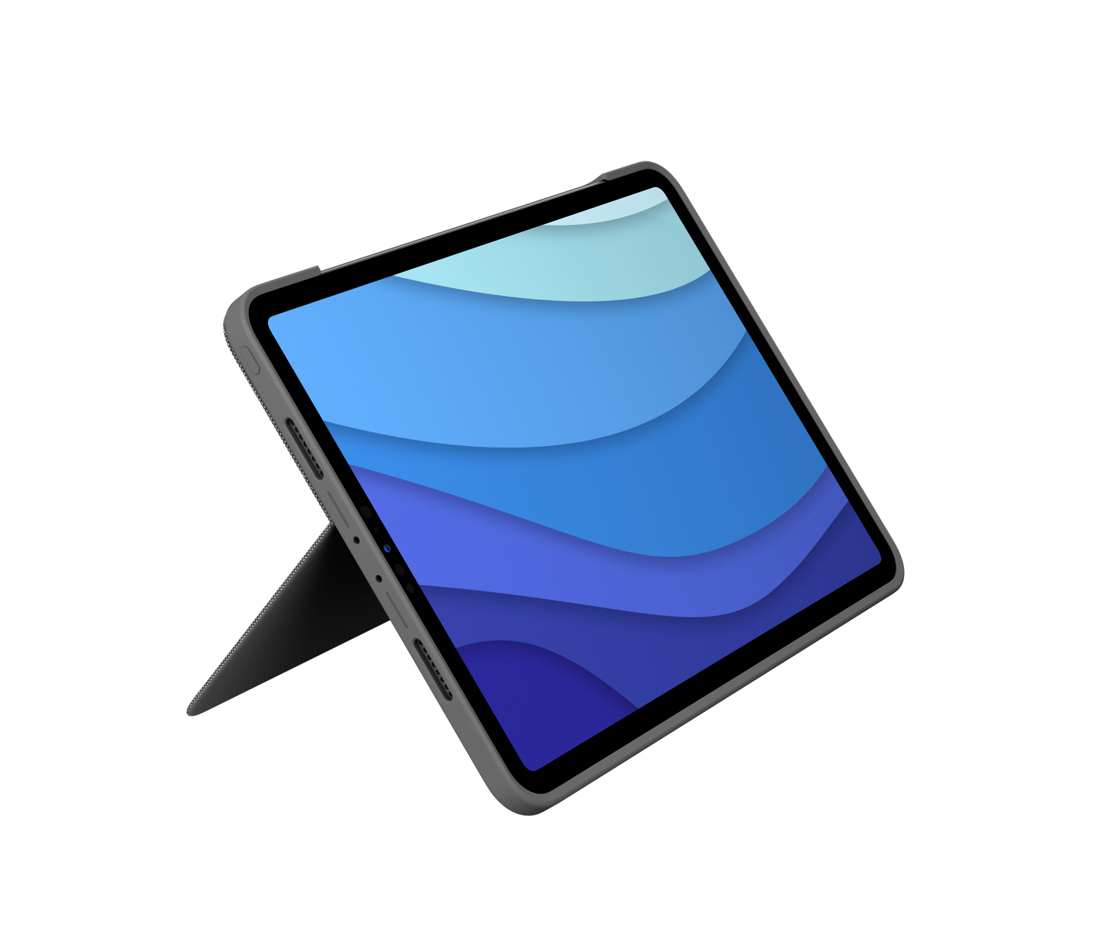 Logitech Combo Touch, KeyboardDock für Apple iPad Pro 11" 2020 / 2021, grau, DE