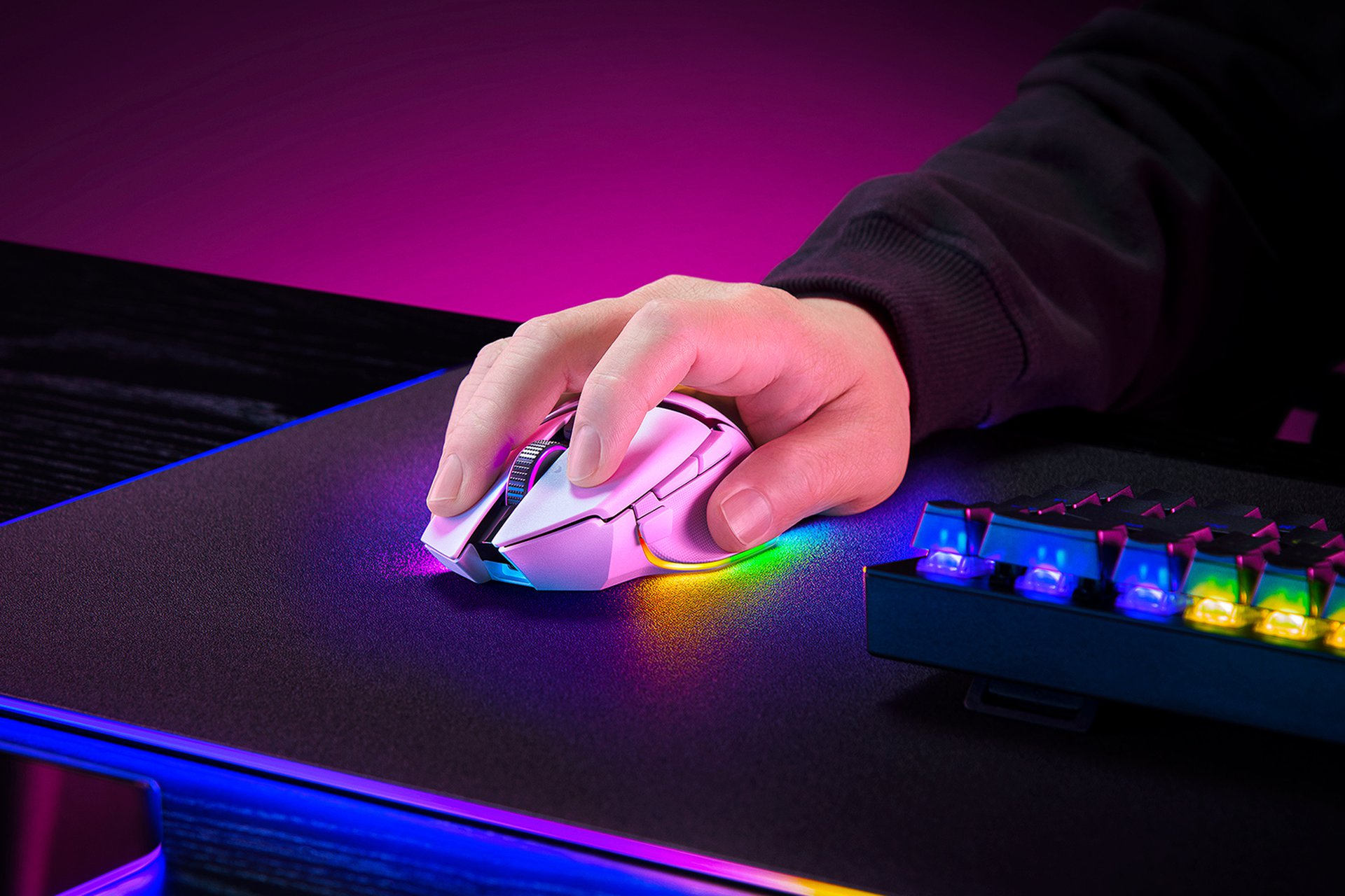 Razer Basilisk V3 pro 35K - Maus - ergonomisch - Für Rechtshänder - optisch - 11 Tasten - kabellos,