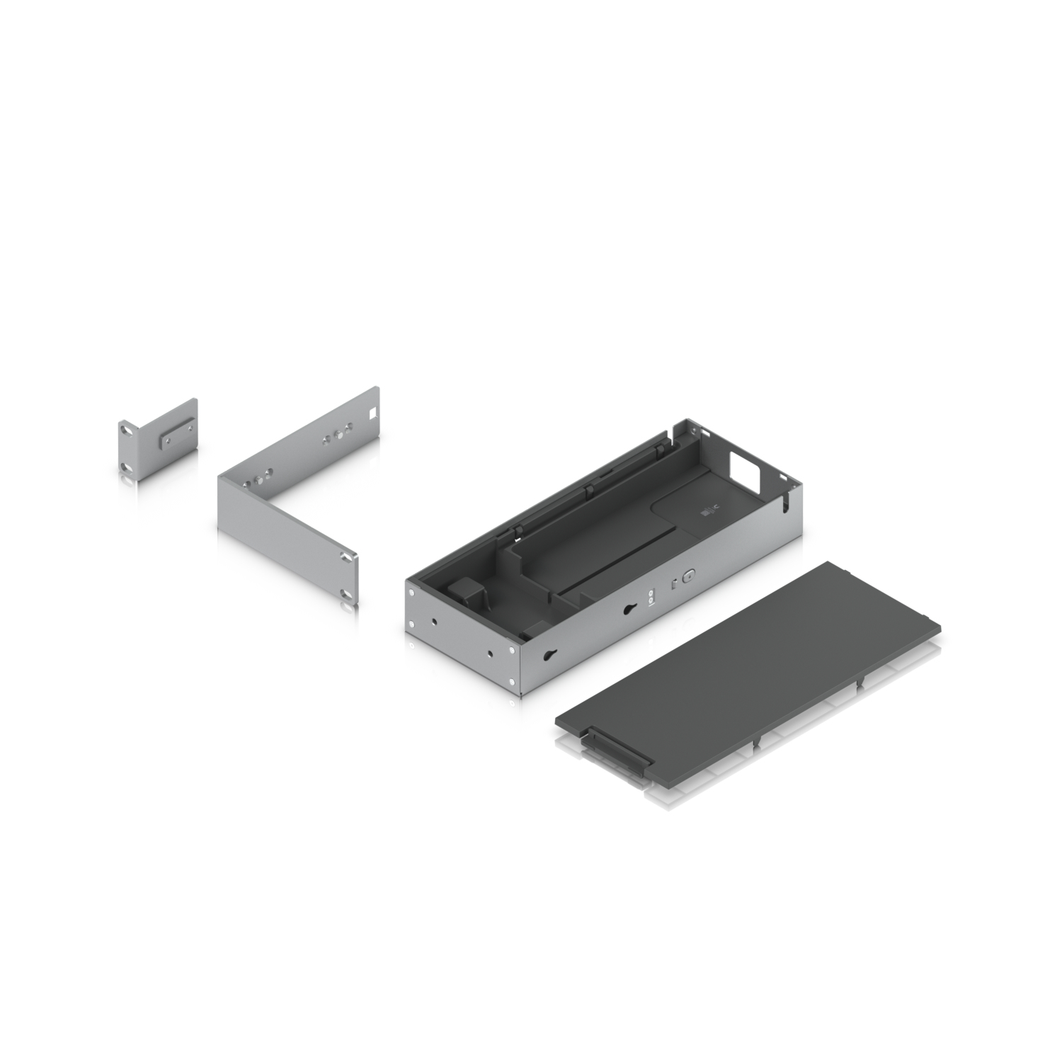 Ubiquiti UACC-Pro-Max-16-RM, Montageset, Schwarz, Silber, Polycarbonat (PC), Stahl, USW-Pro-Max-16,
