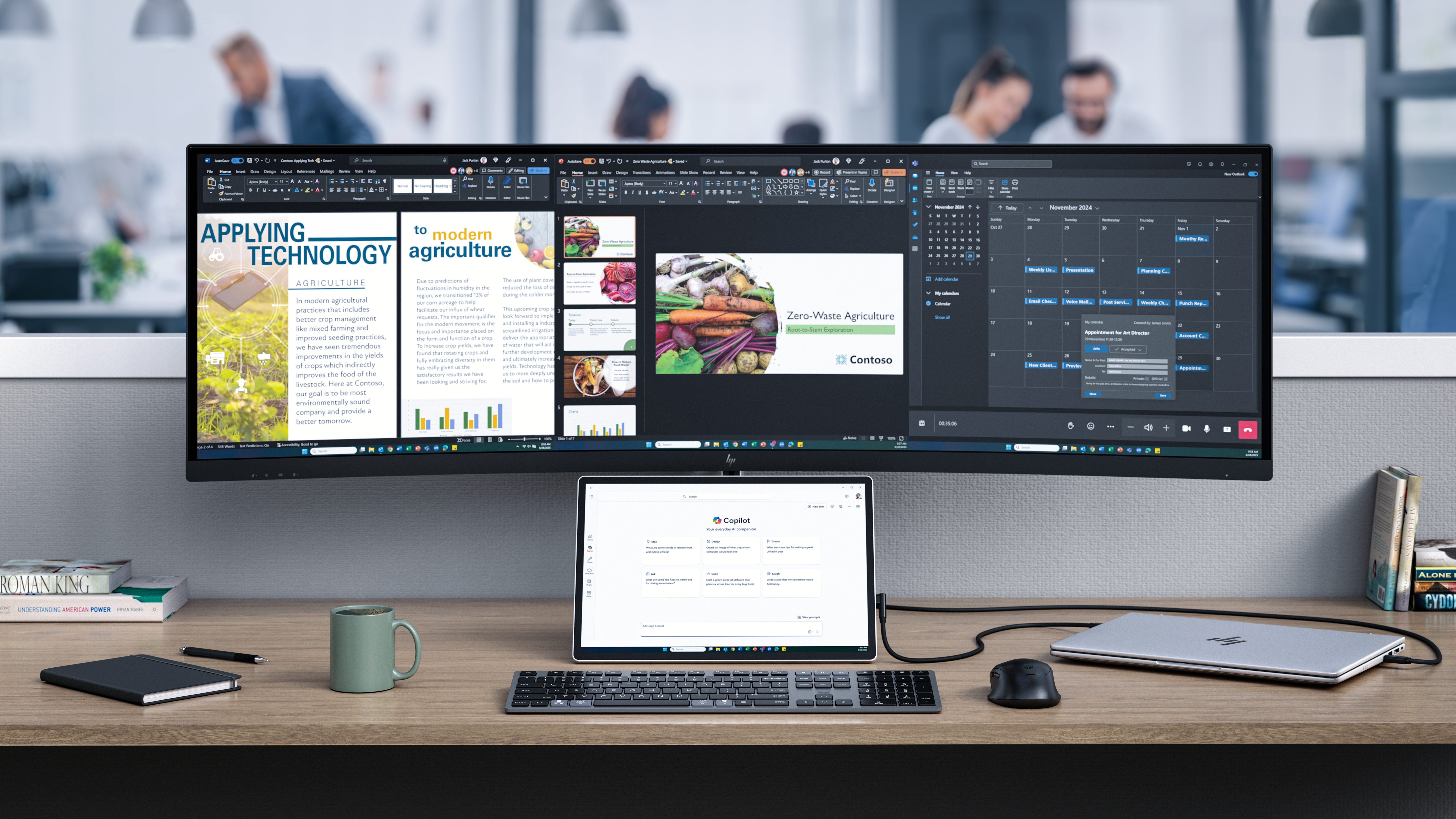 HP Series 5 Pro 514pn Monitor 36.5 cm (14.36") WQXGA, IPS, 7ms, 2x USB-C mit DisplayPort 1.2