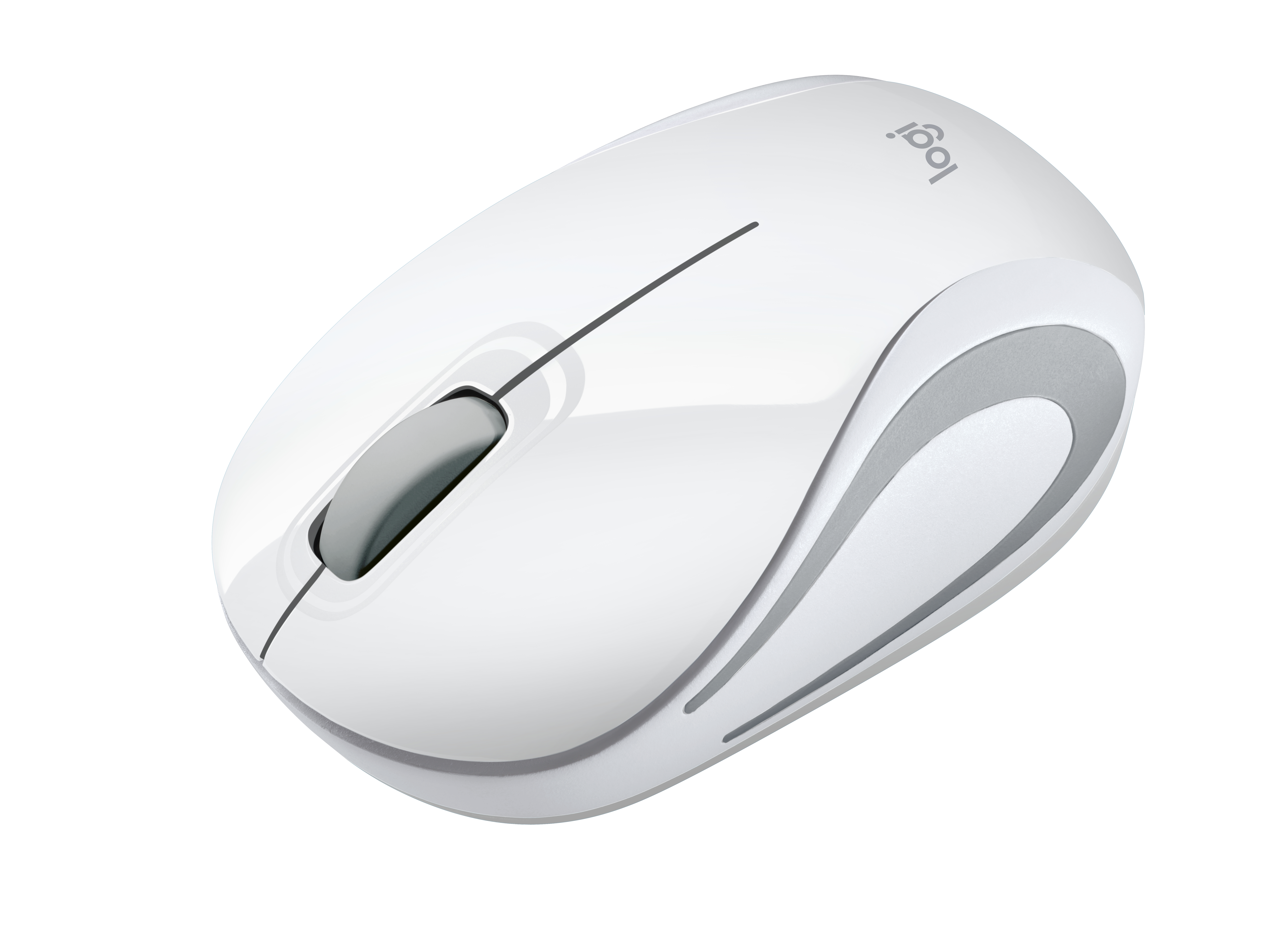 Logitech LGT-M187W, Beidhändig, Optisch, RF Wireless, 1000 DPI, Weiß